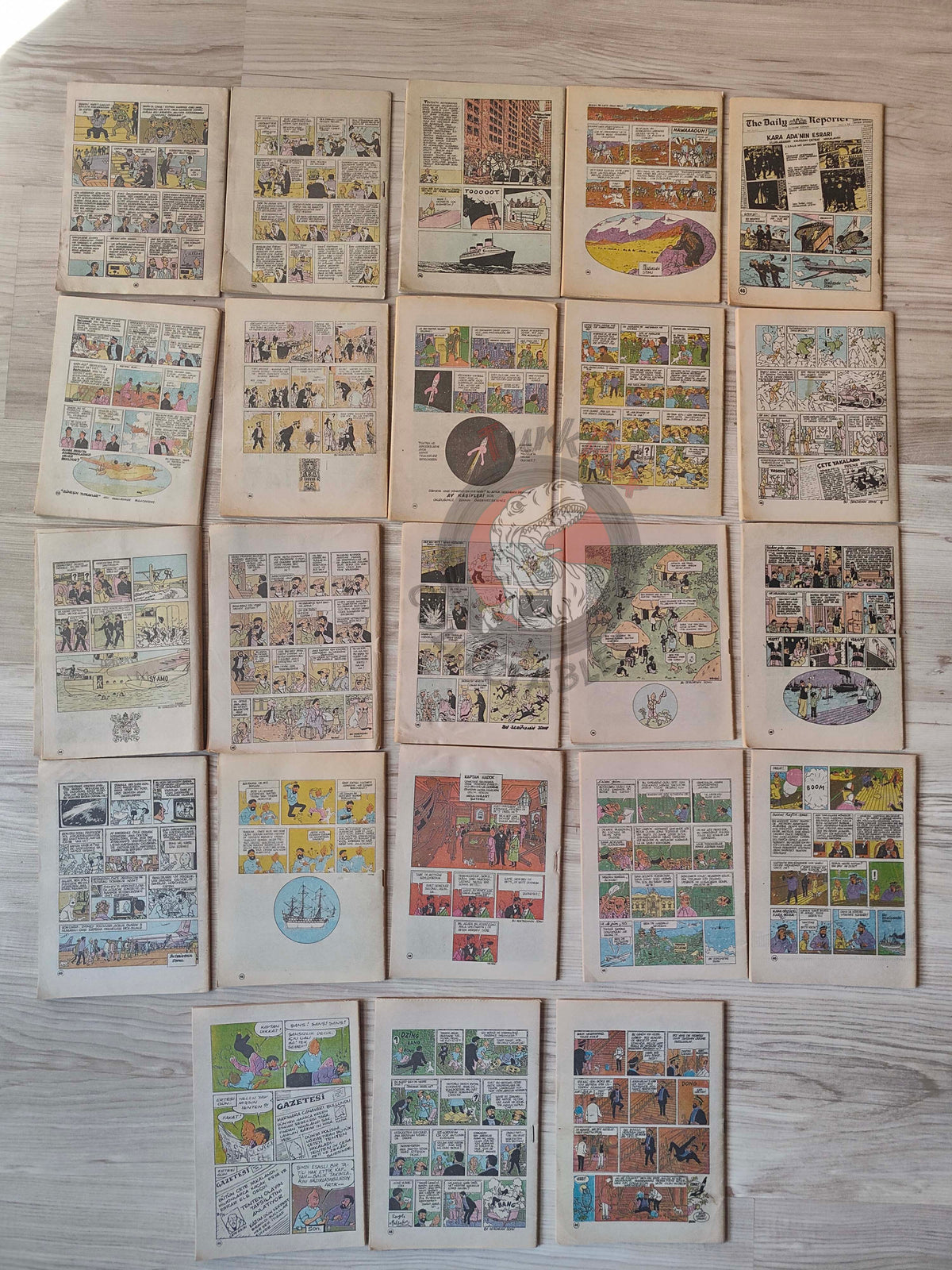 Tintin – Lot of 23 Complete Set 1989 Turkish Edition Comic Turkey