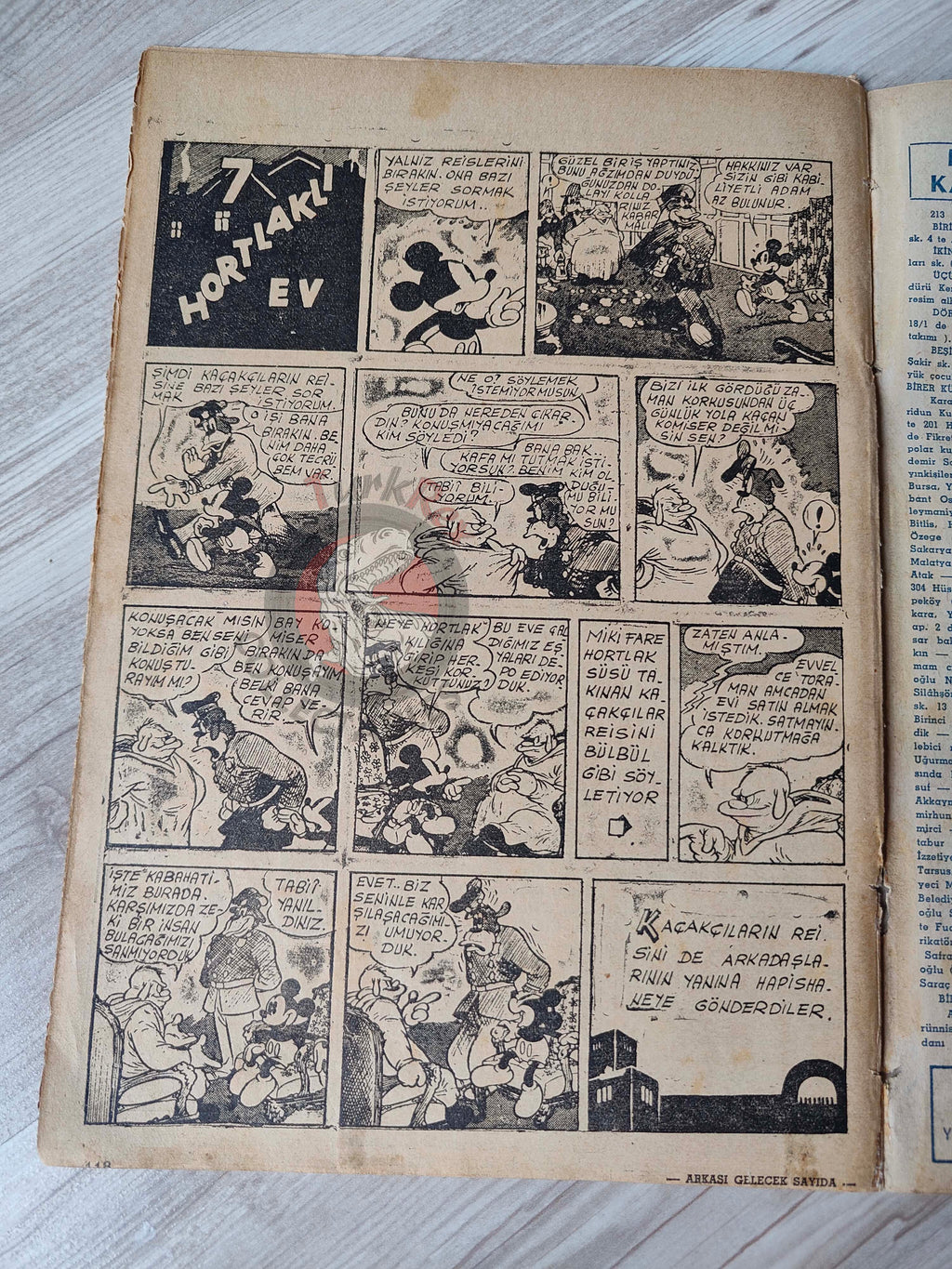 Yavrutürk #218 Mickey Mouse 1940 Turkish Comic Mag Turkey The Katzenjammer Kids