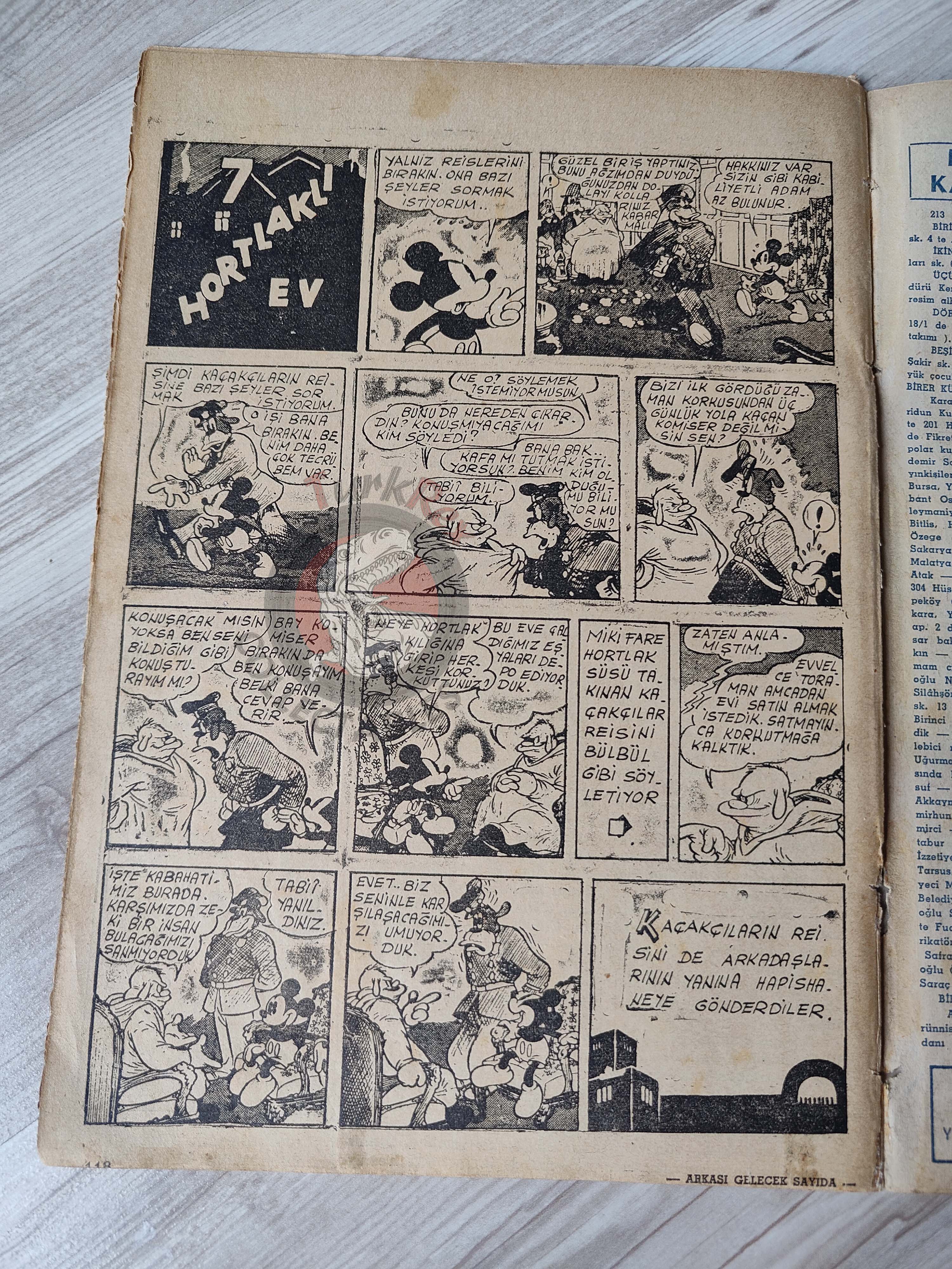Yavrutürk #218 Mickey Mouse 1940 Turkish Comic Mag Turkey The Katzenjammer Kids
