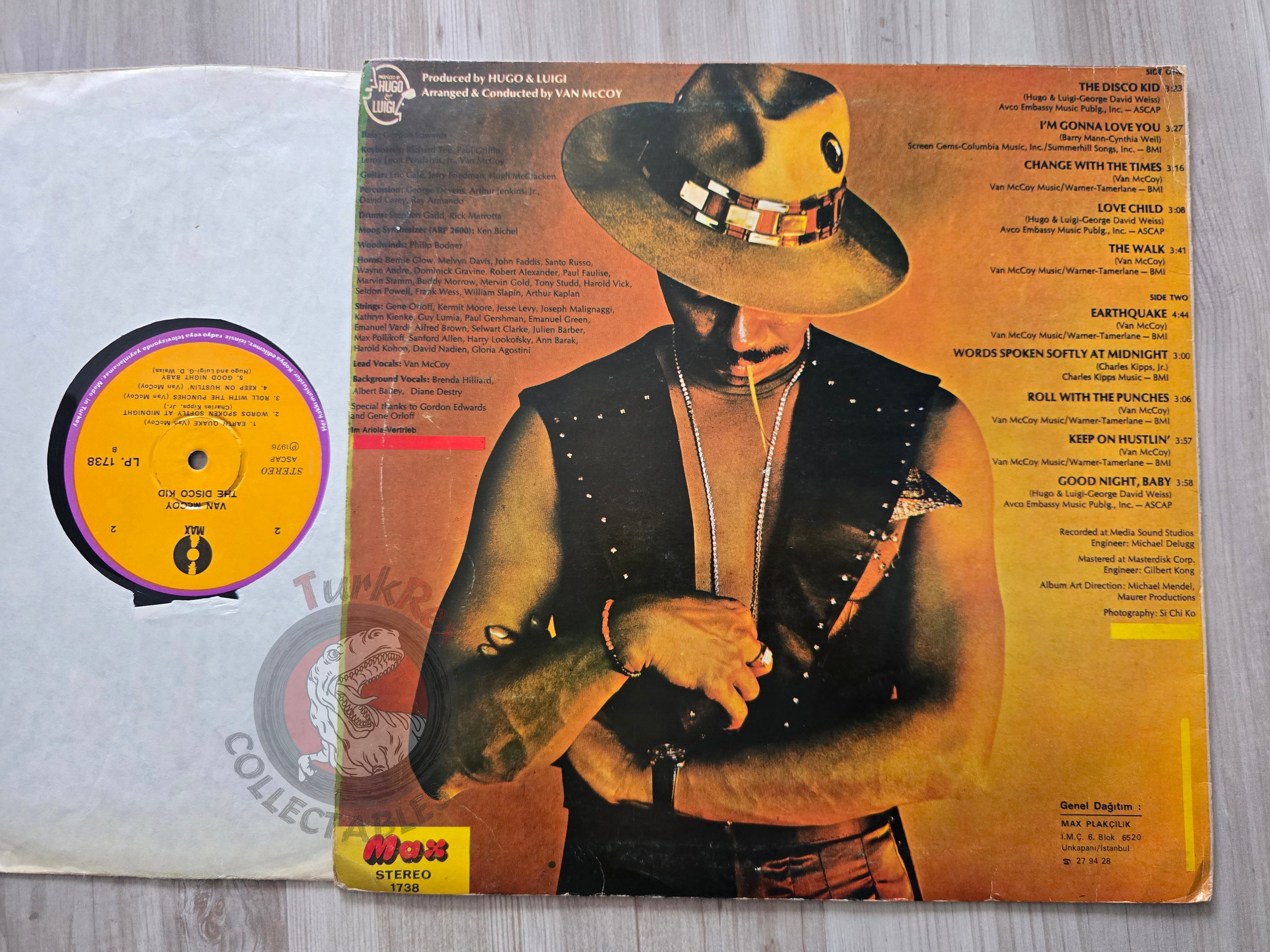 Van McCoy – The Disco Kid Turkish Pressing Vinyl Turkey Edition