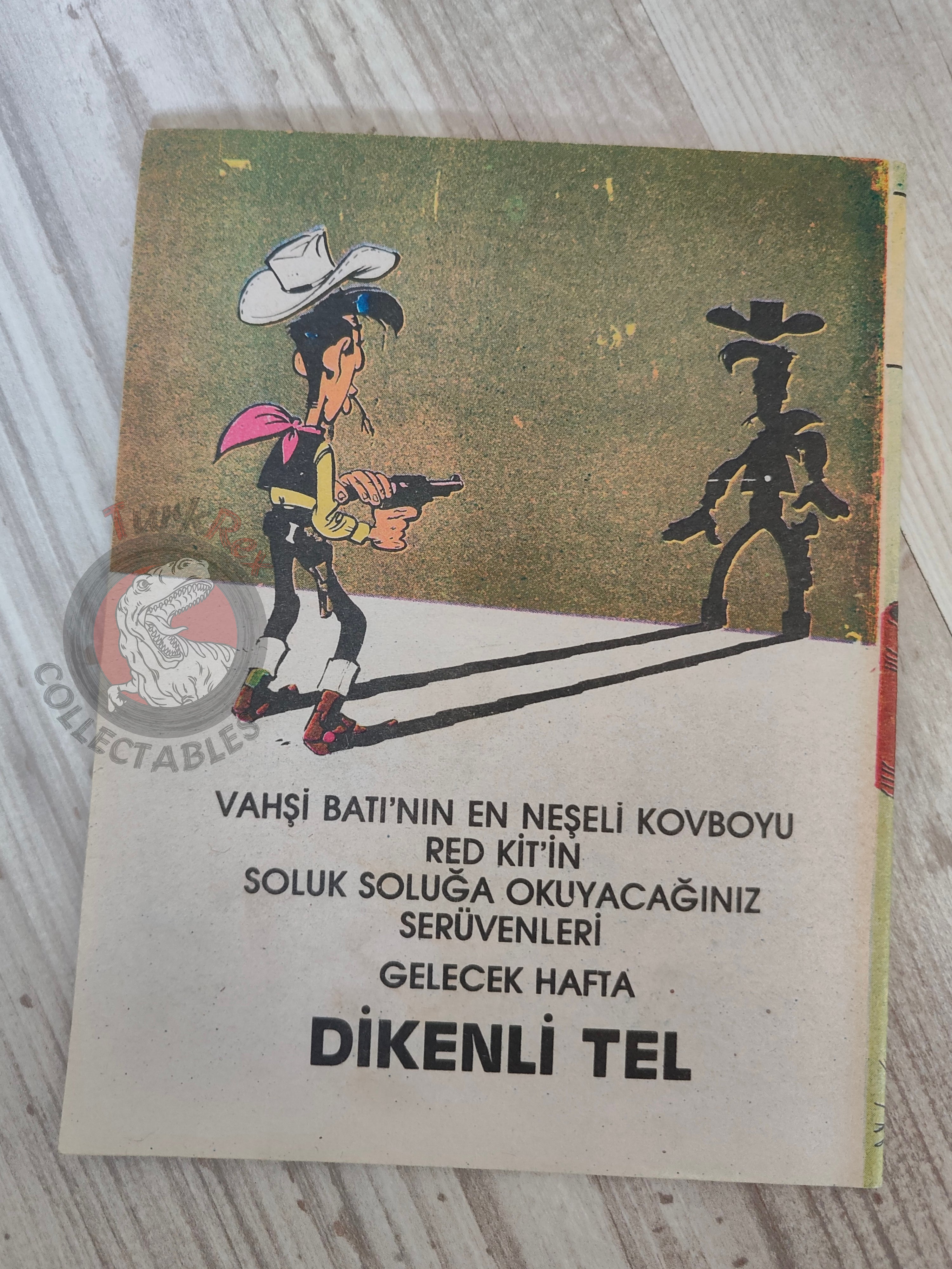 Lucky Luke #45 Les Rivaux de Painful Gulch 1989 Turkish Comic Turkey