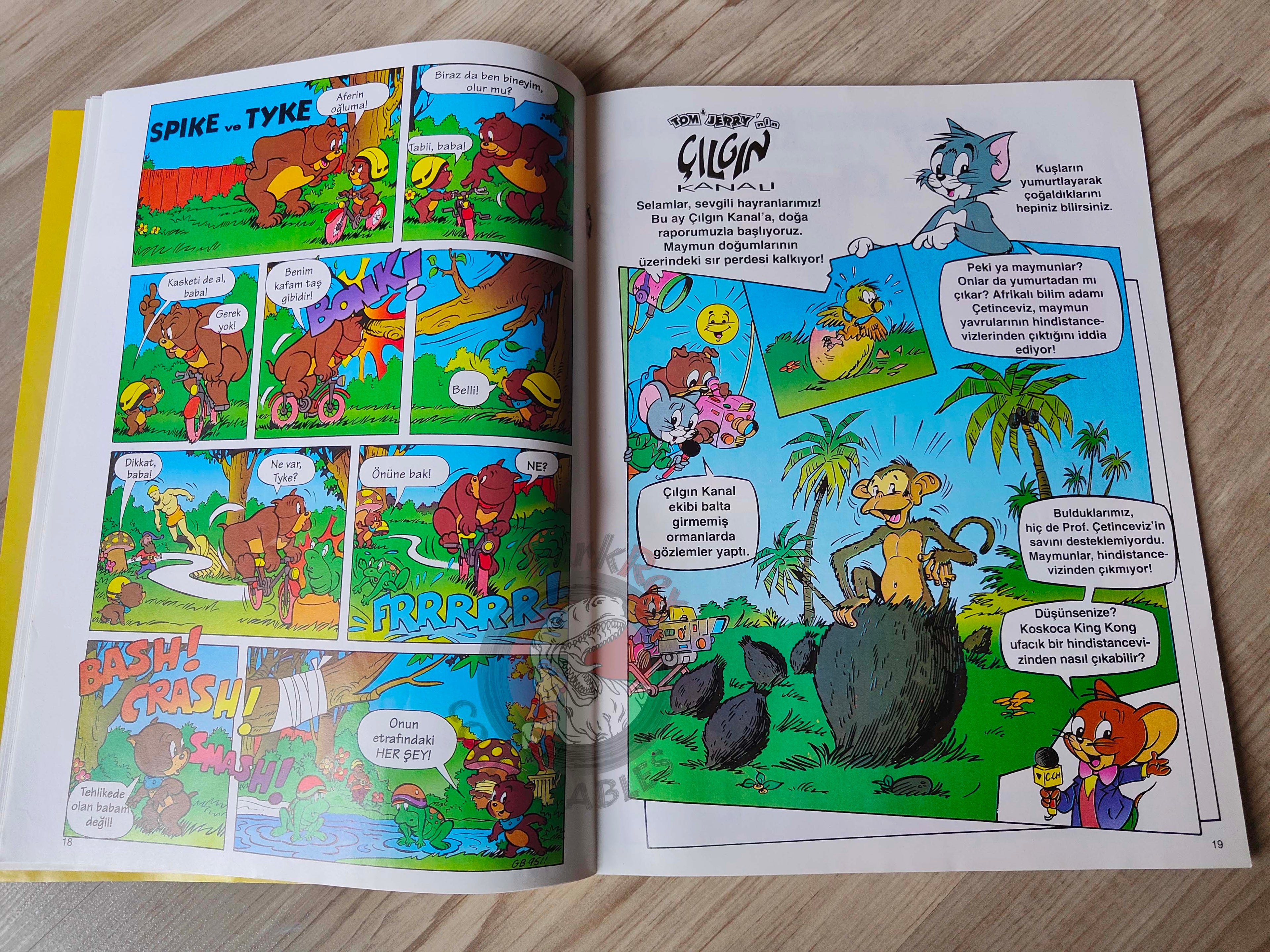 Tom & Jerry Magazine #8 1997 Turkish Comic Turkey Spike and Tyke