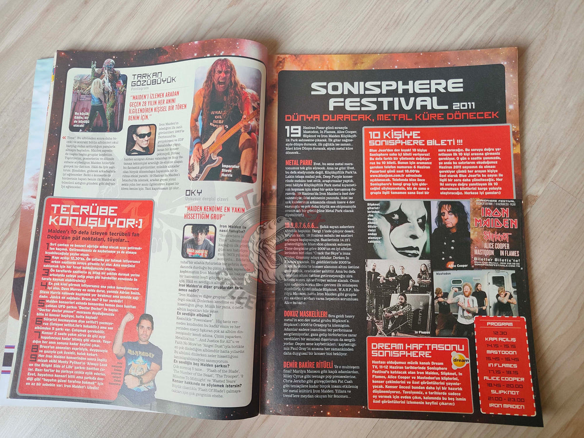 Blue Jean 2011 Iron Maiden Sonisphere Festival Turkish Mag Turkey Amy Winehouse Arctic Monkeys