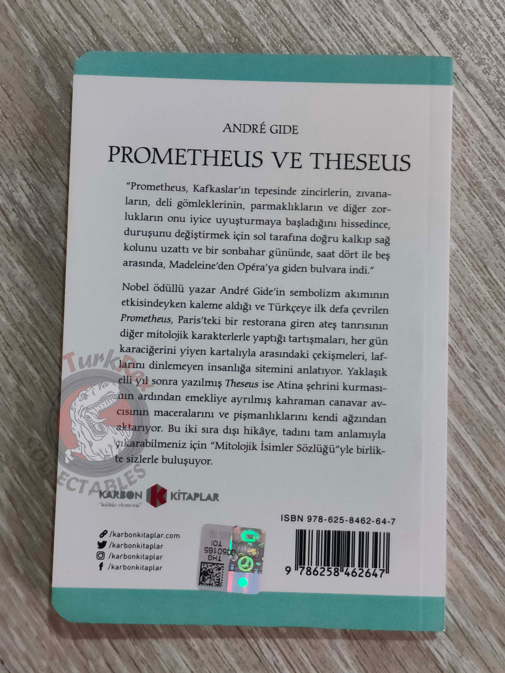 André Gide – Prometheus and Theseus 2022 Turkish Book Turkey