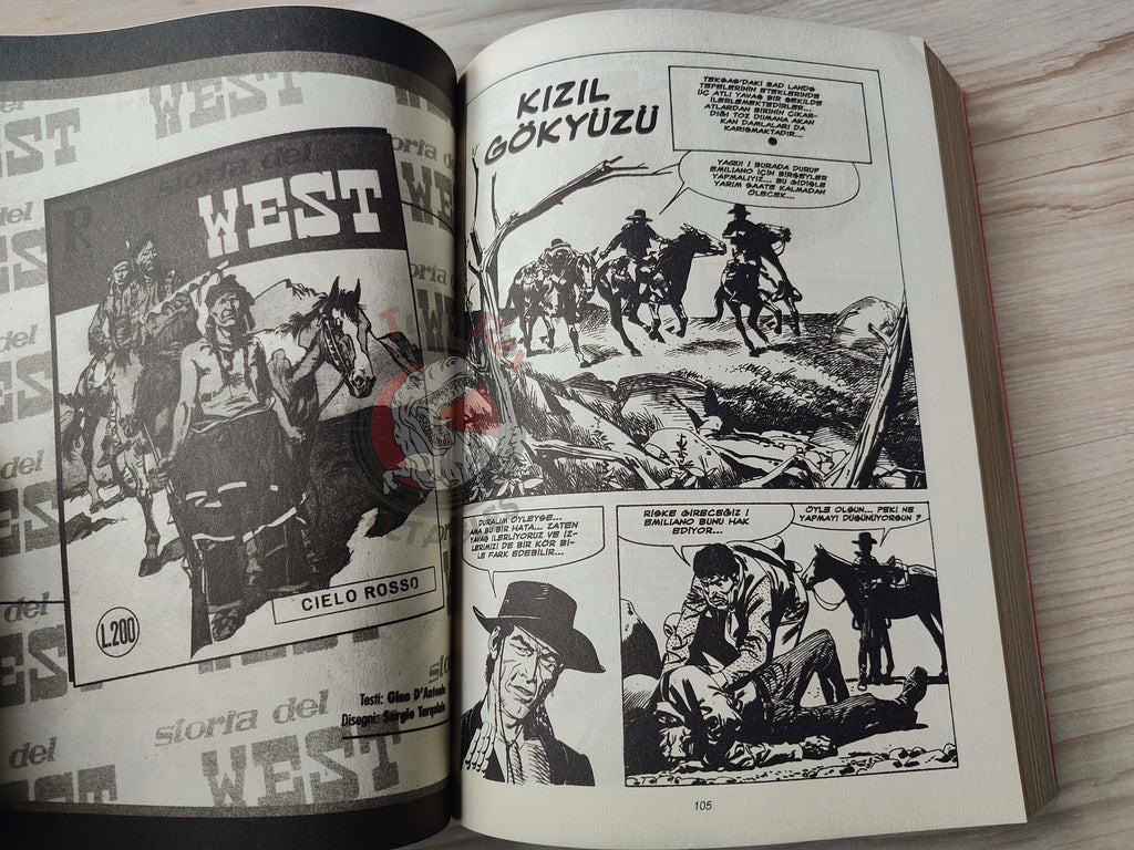 Storia del West Vol #4 Kansas Turkish Comic Turkey #13 #14 #15 #16