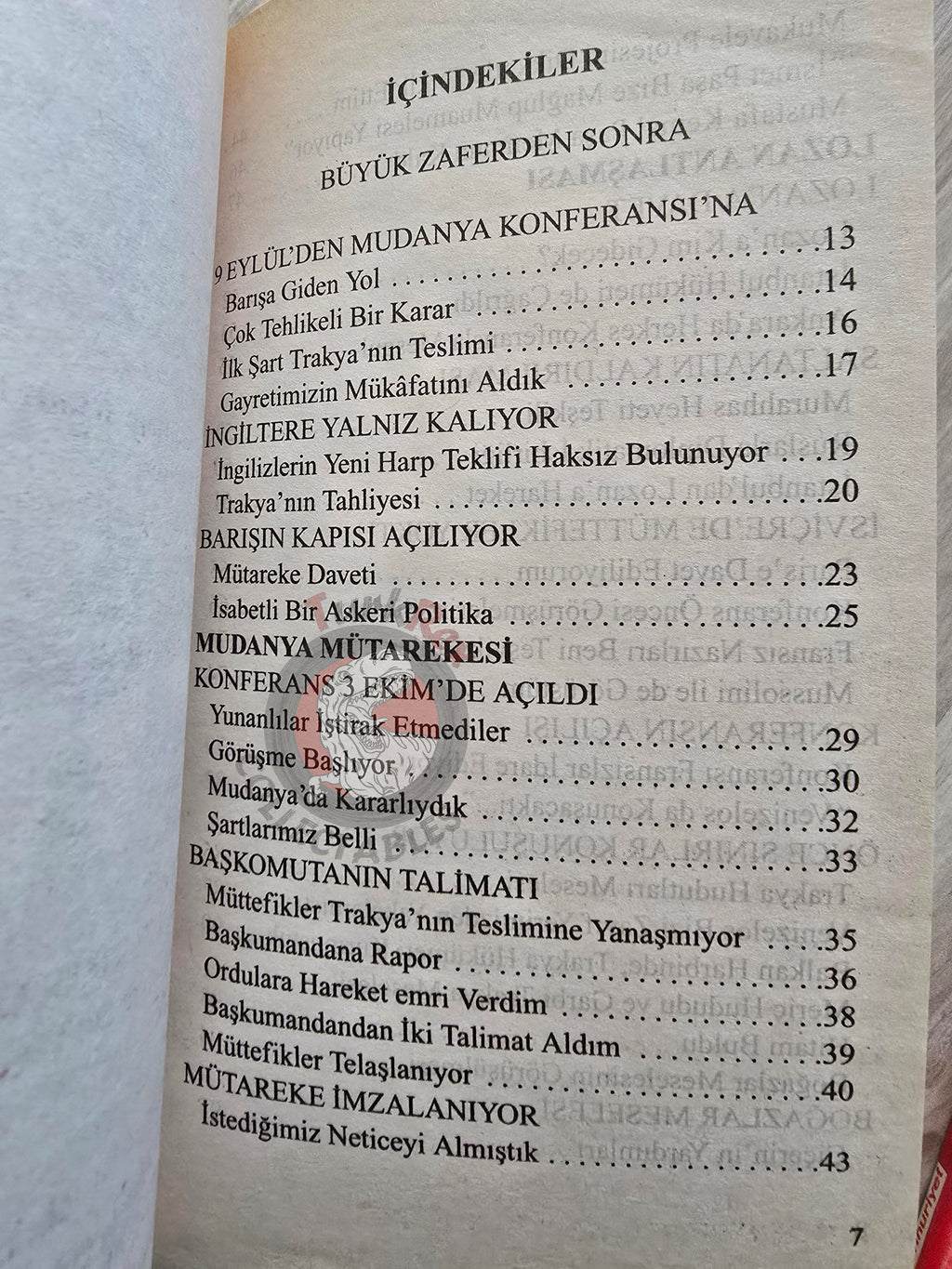 Memoirs of İsmet İnönü: The Treaty of Lausanne 1998 Turkish Book Turkey