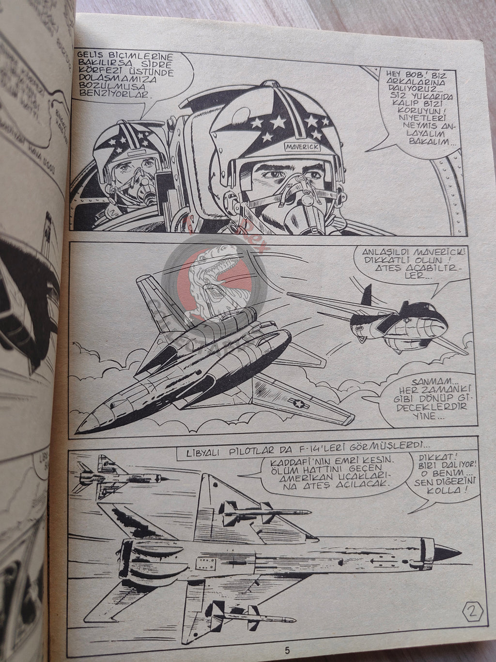 Top Gun Collected Edition 1987 Tom Cruise Cover Turkish Comic Turkey #1 #2 #3 #4