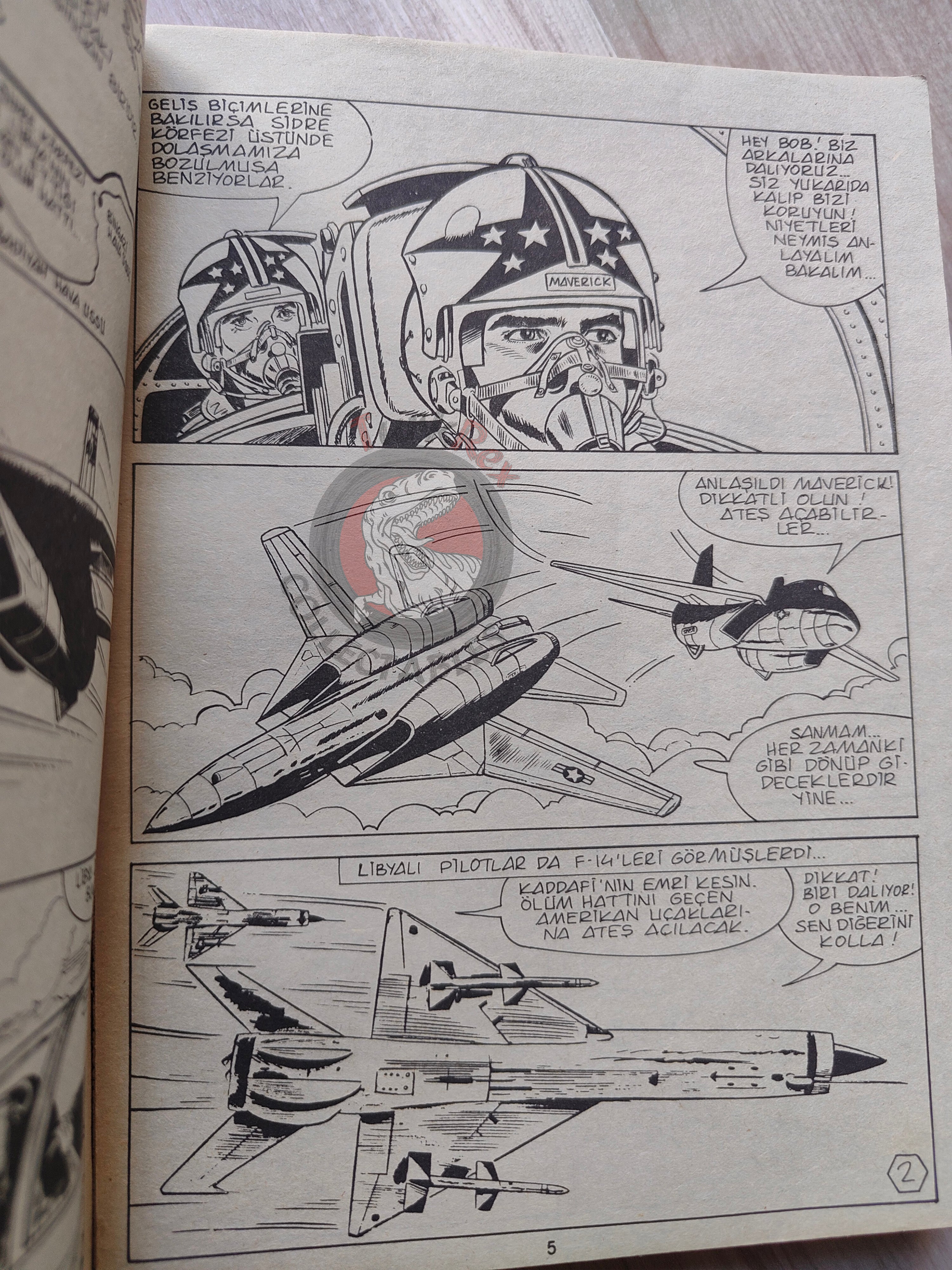 Top Gun Collected Edition 1987 Tom Cruise Cover Turkish Comic Turkey #1 #2 #3 #4