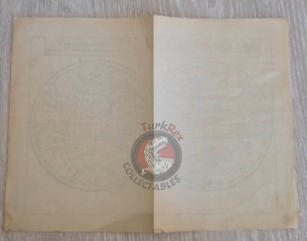 Ottoman Empire World Map Western and Eastern Hemisphere 1913 Katip Çelebi