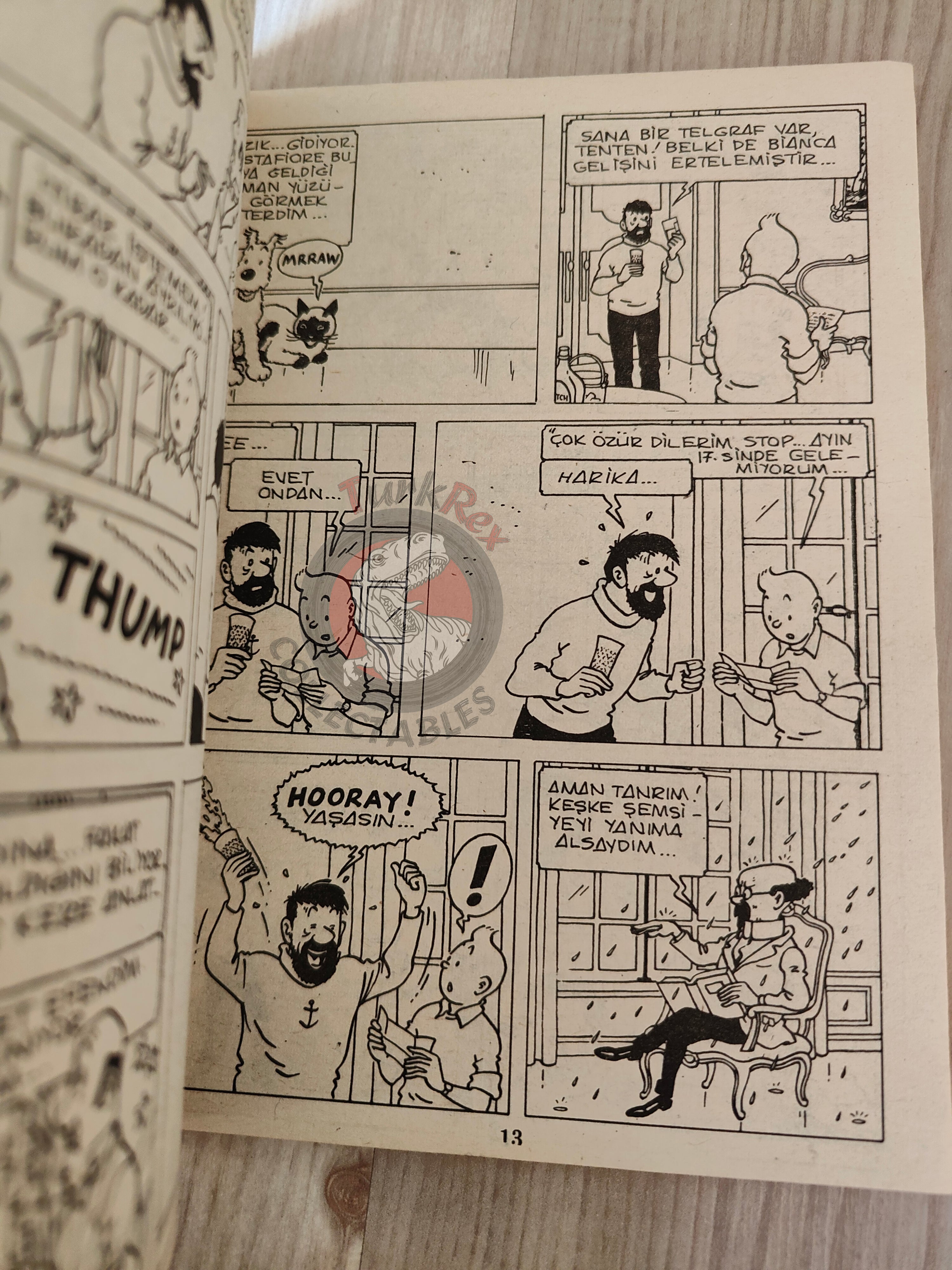 Tintin – The Castafiore Emerald 1980s Turkish Edition Comic Turkey
