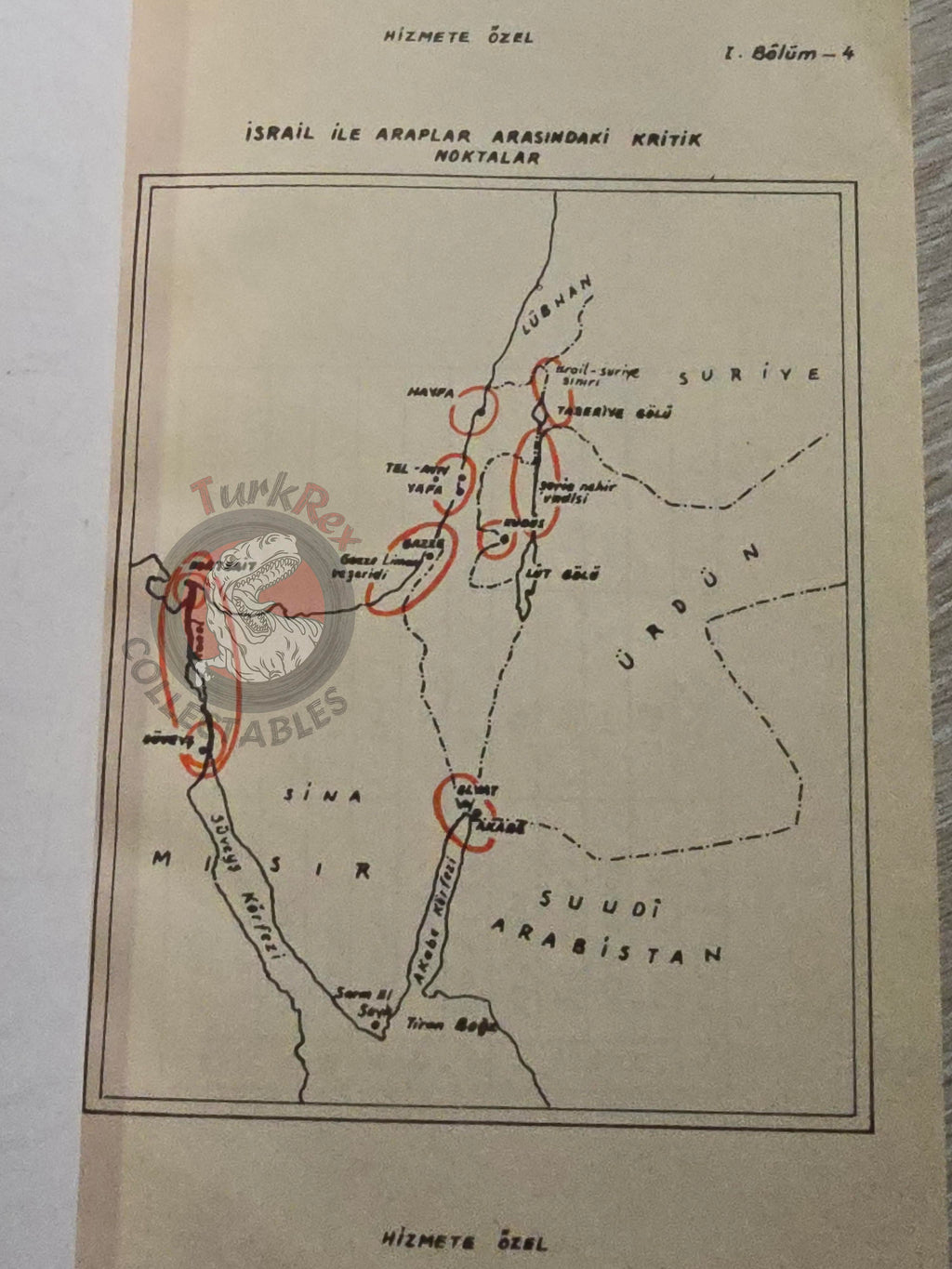 Arab Israeli Conflict Wars 1968 Turkish Book Turkey with Maps Military Israel Middle East