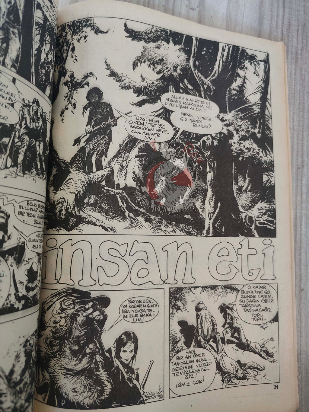 Korku October 1977 Turkish Comic Turkey Vampirella #62 Warren Creepy Eerie Frank Frazetta