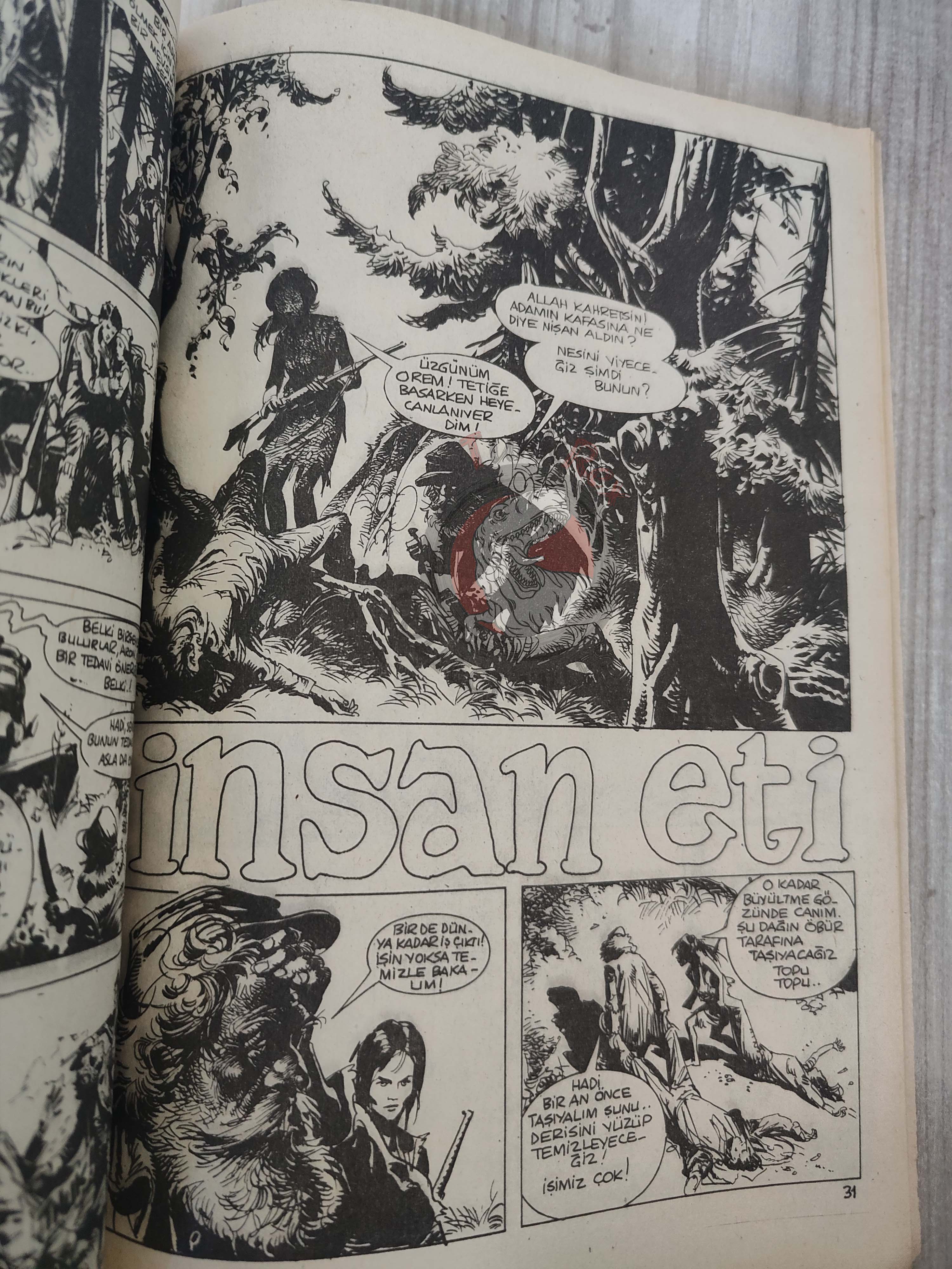 Korku October 1977 Turkish Comic Turkey Vampirella #62 Warren Creepy Eerie Frank Frazetta