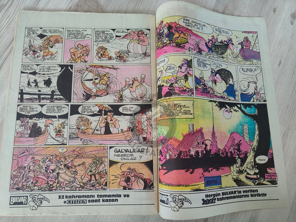 Asterix –  Asterix and the Great Crossing 1986 Turkish Edition Comic Turkey 2