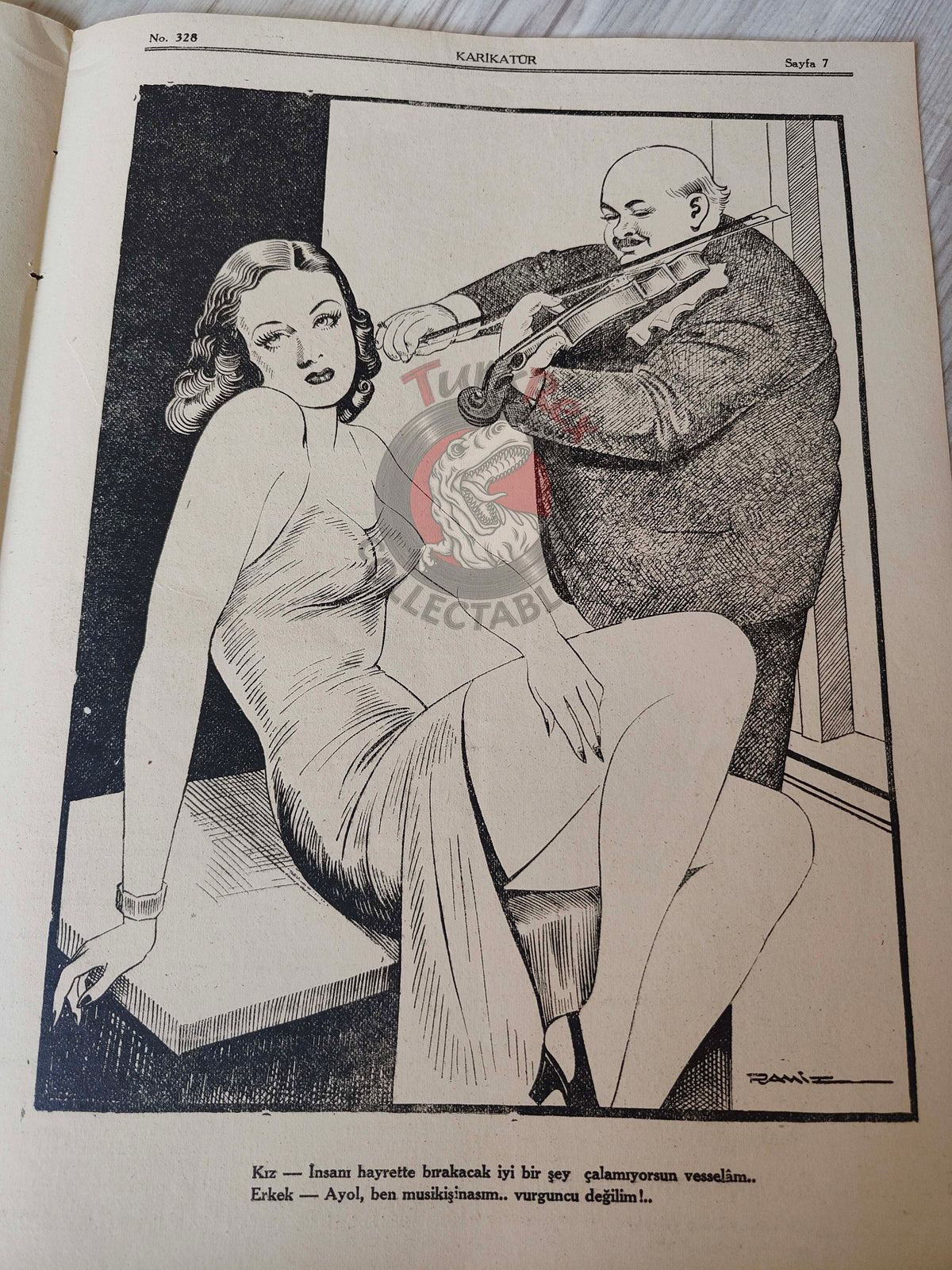 Karikatür 1942 Humor Magazine Turkish Turkey Winston Churchill India WW2 era Japan Britain
