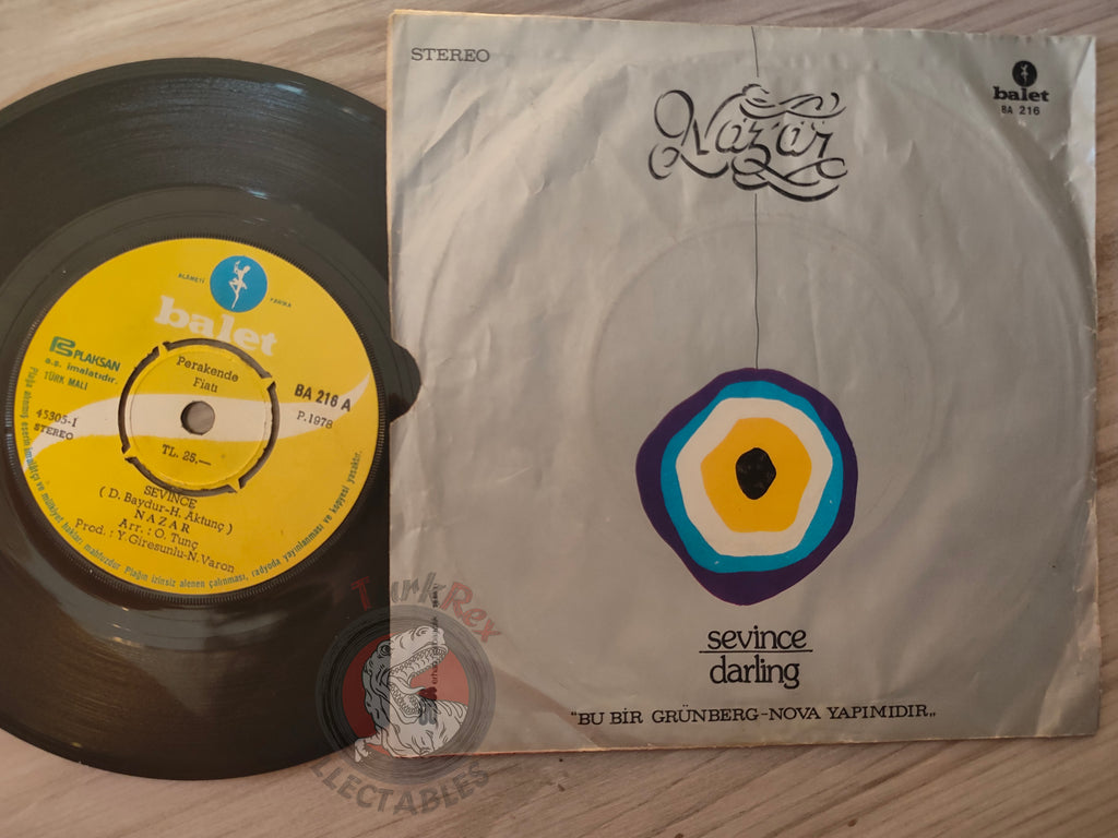 Nazar &  Nilüfer – Sevince 7" Turkish Pressing Vinyl Turkey Edition Eurovision
