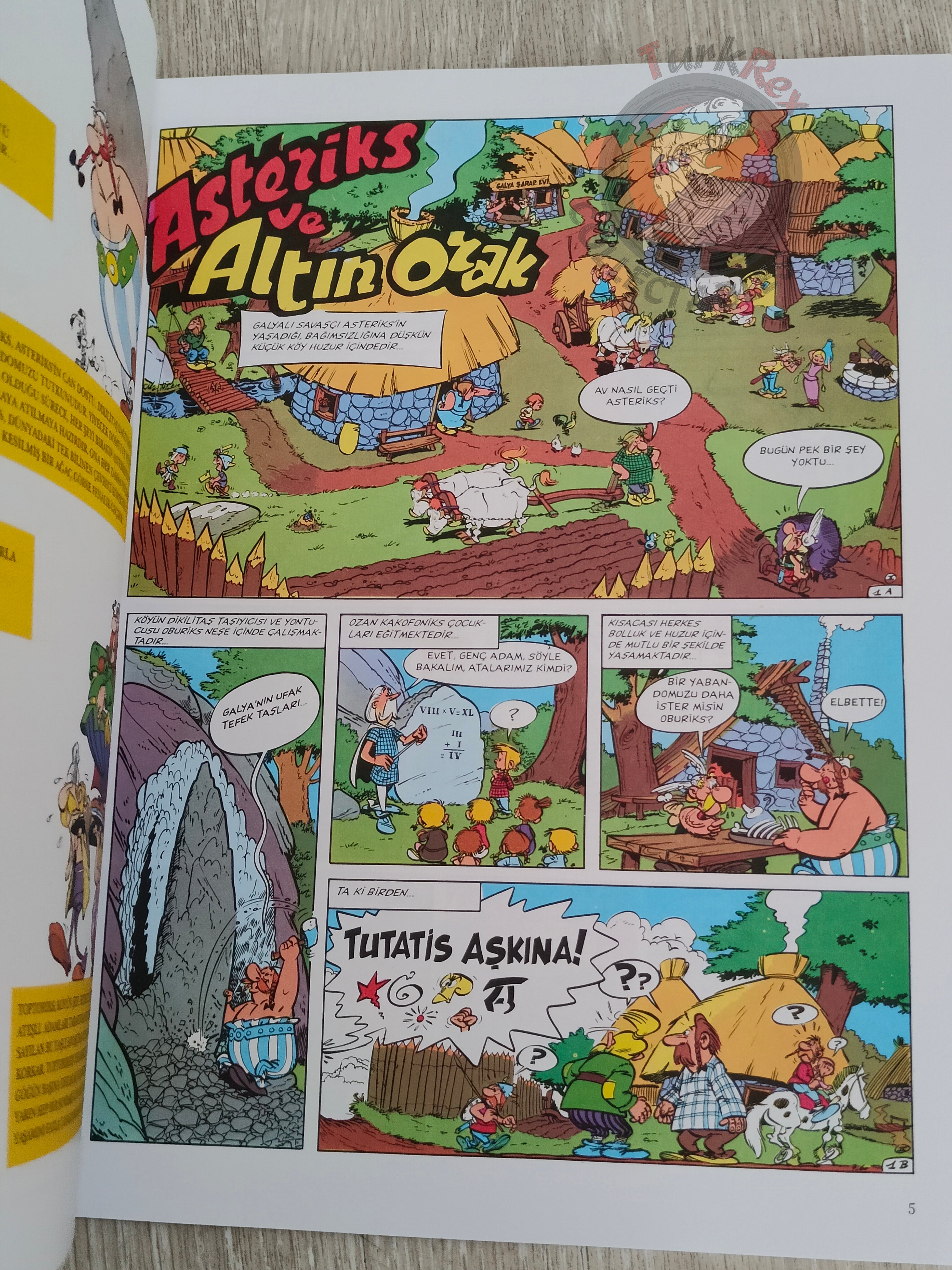 Asterix – Asterix and the Golden Sickle 2001 1st Edition Turkish Edition Comic Turkey