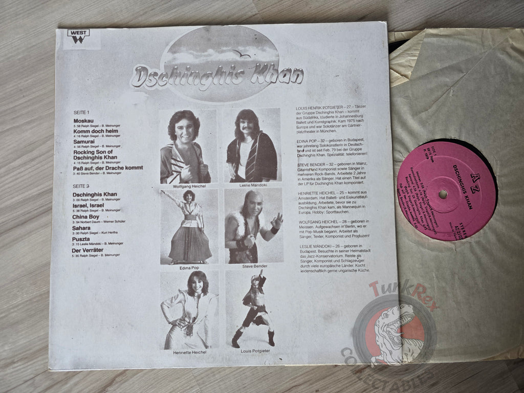 Dschinghis Khan – Dschinghis Khan Turkish Pressing Vinyl Turkey Edition 2