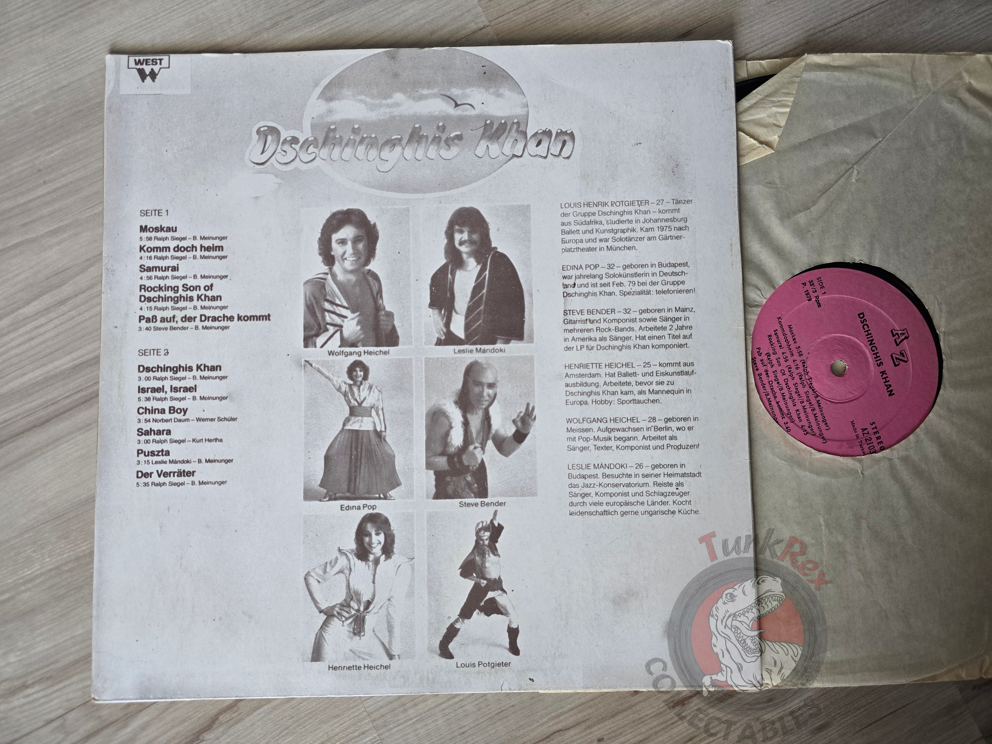 Dschinghis Khan – Dschinghis Khan Turkish Pressing Vinyl Turkey Edition 2