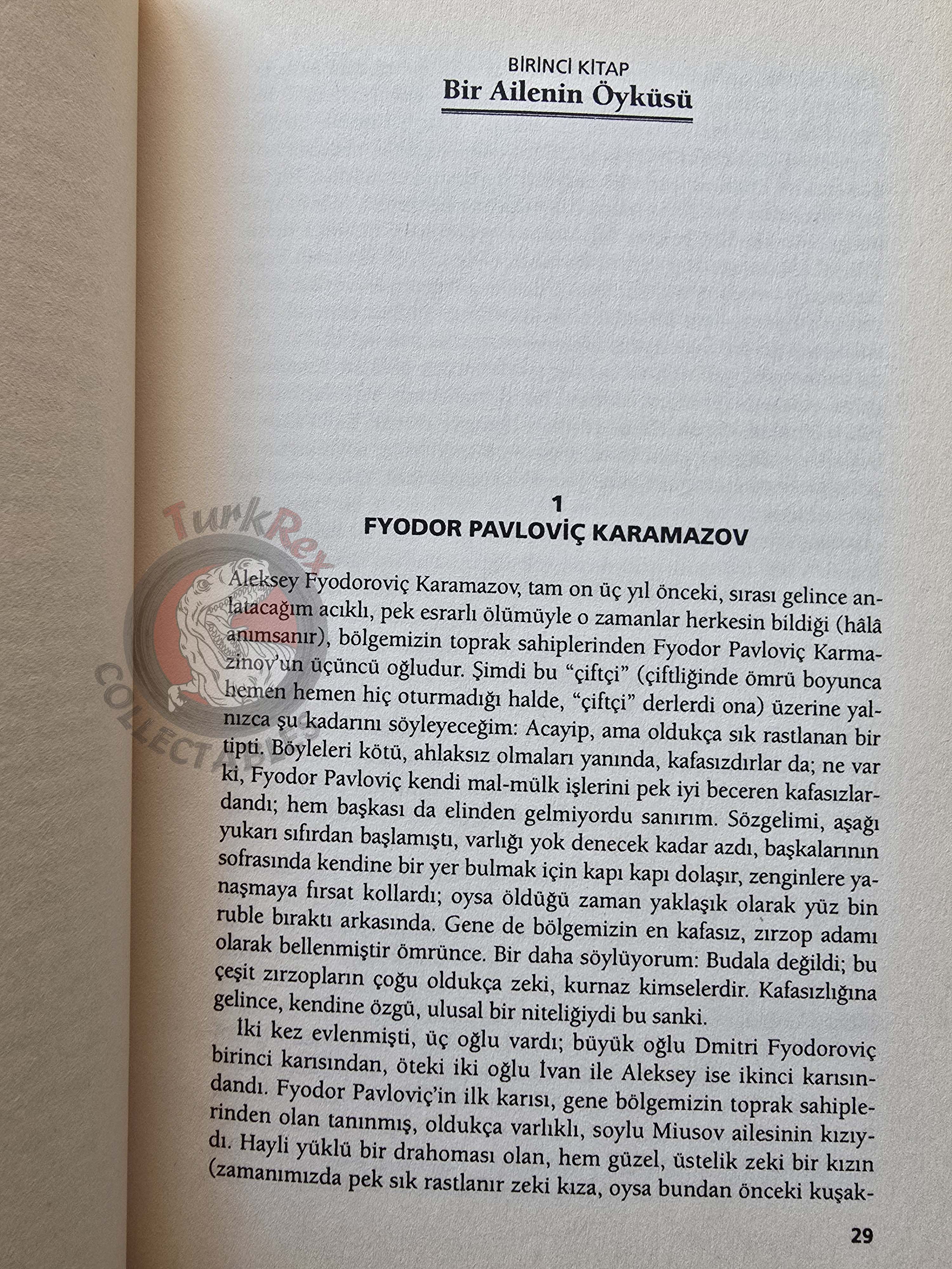 Fyodor Dostoyevsky – The Brothers Karamazov 2007 Turkish Book Turkey