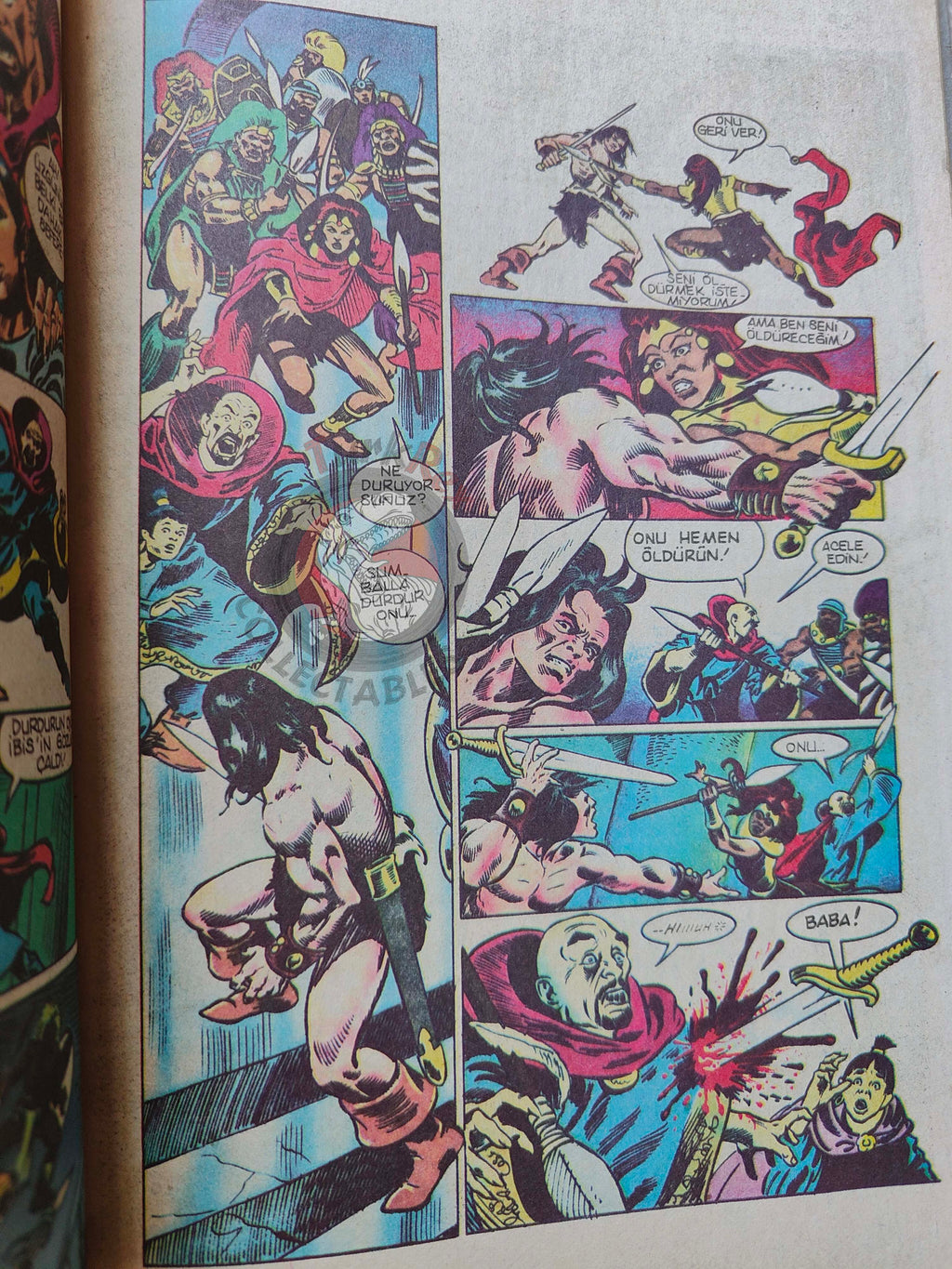 Conan Horn of Azoth 1990 Marvel Grafik #3 Turkish Comic Turkey