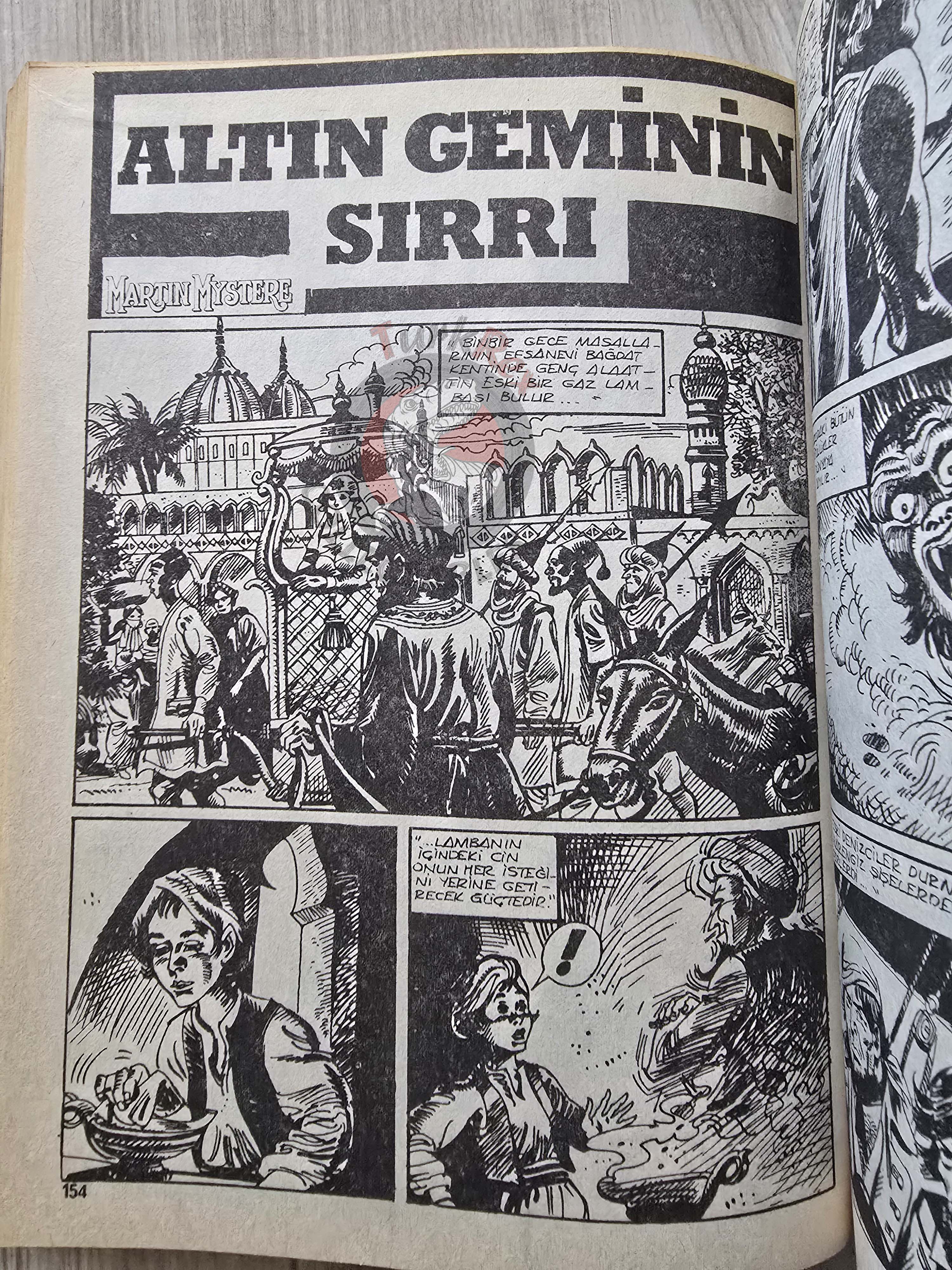 Martin Mystère #19 Ritorno a Lilliput 80s Turkish Comic Turkey #40 #54 #55