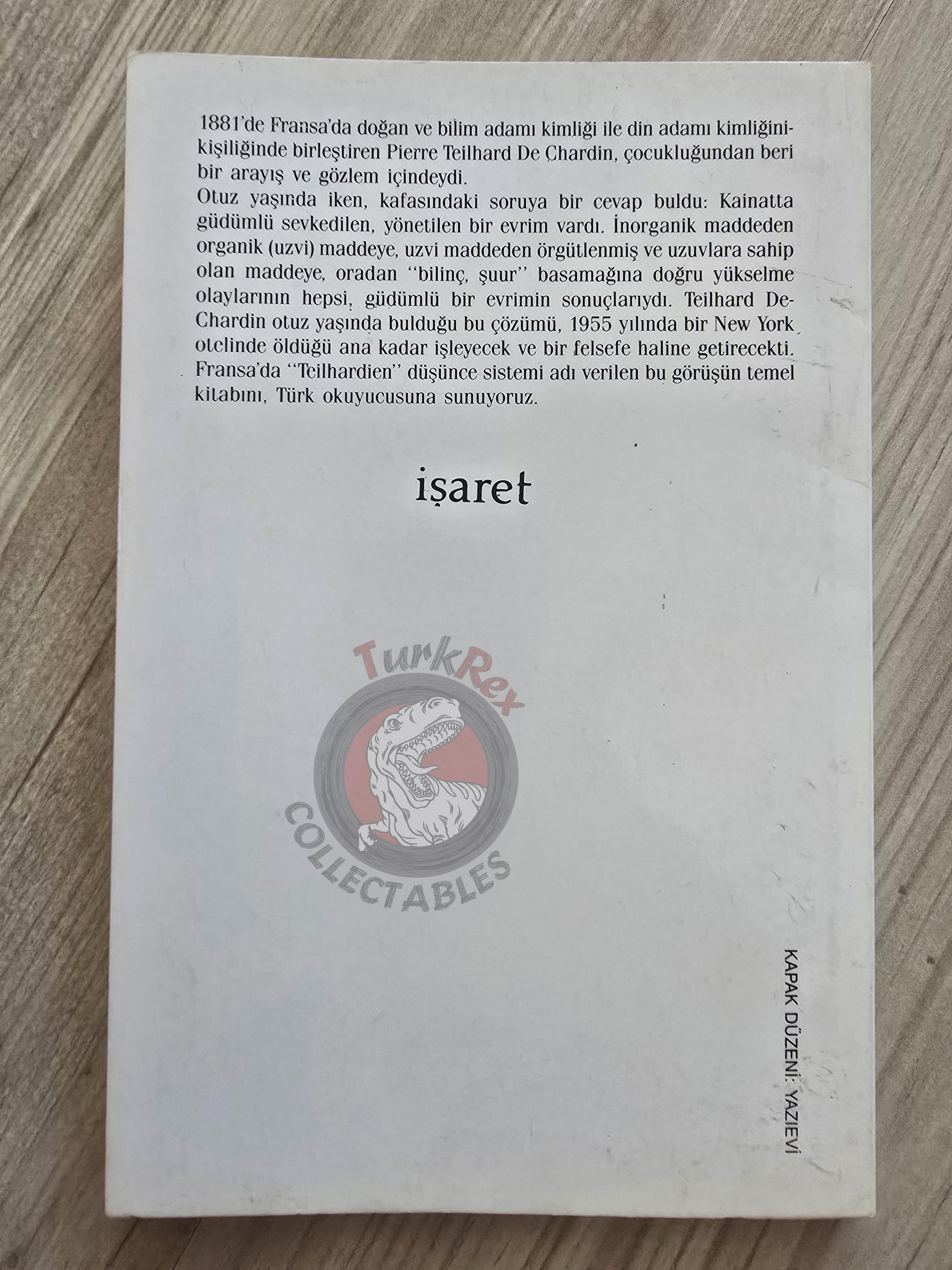 Pierre Teilhard de Chardin – Man's Place in Nature 1990 Turkish Book Turkey