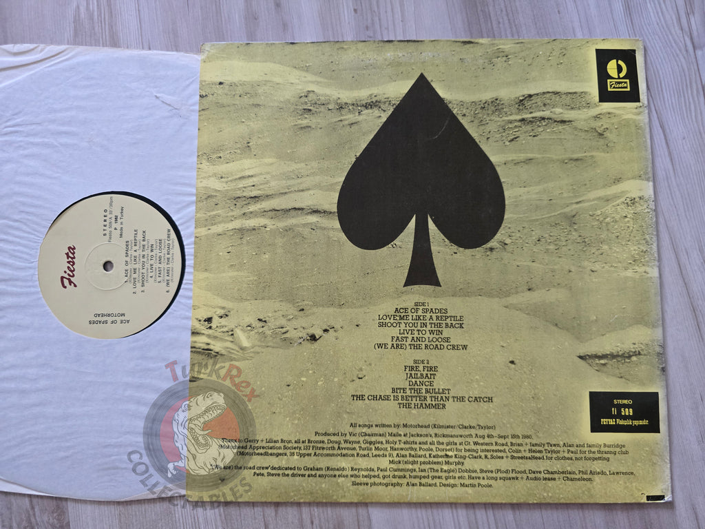 Motörhead – Ace Of Spades Turkish Pressing Vinyl Turkey Edition 1