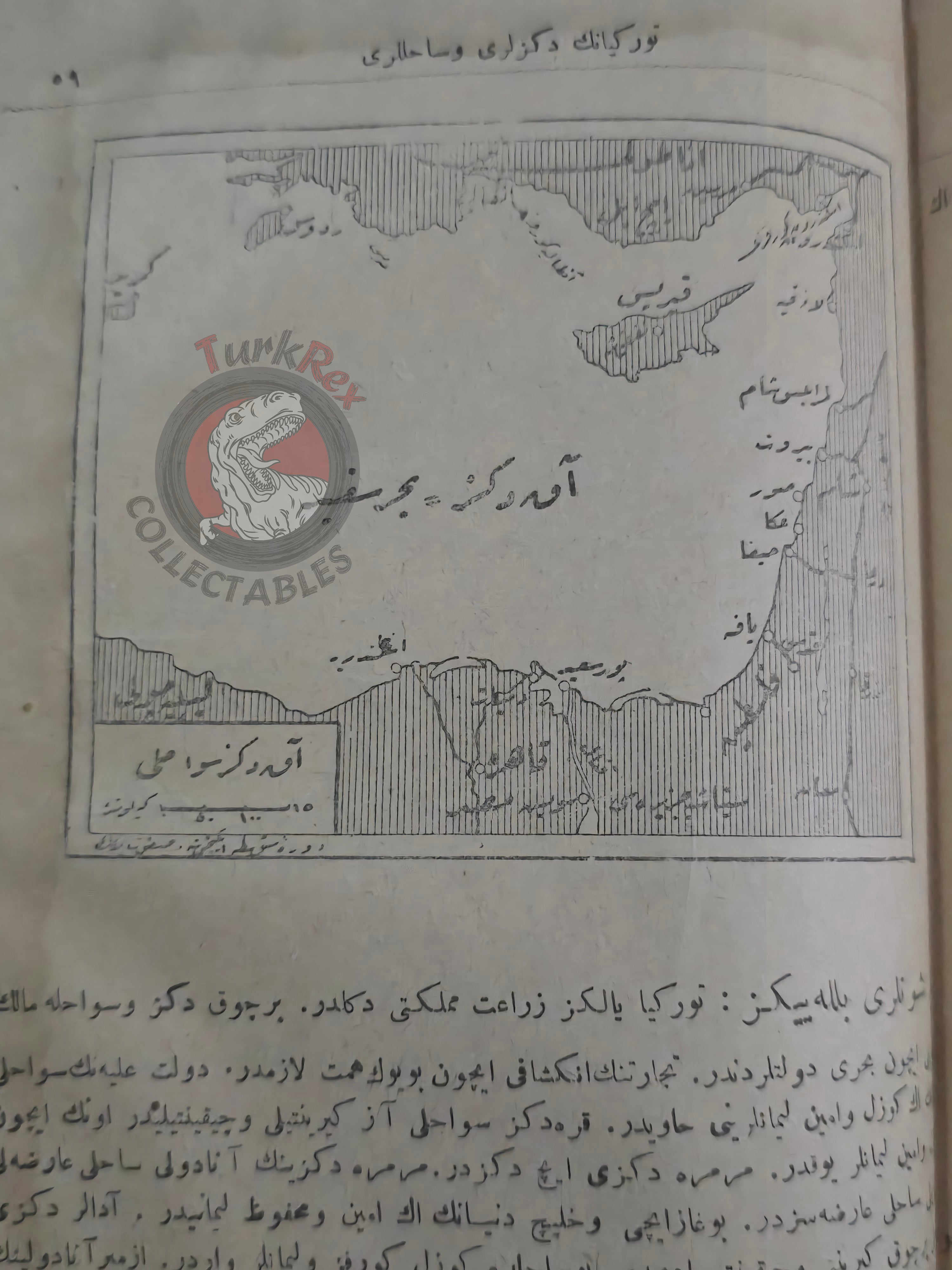 Ottoman Geography Textbook for Children 1921 with many maps Palestine