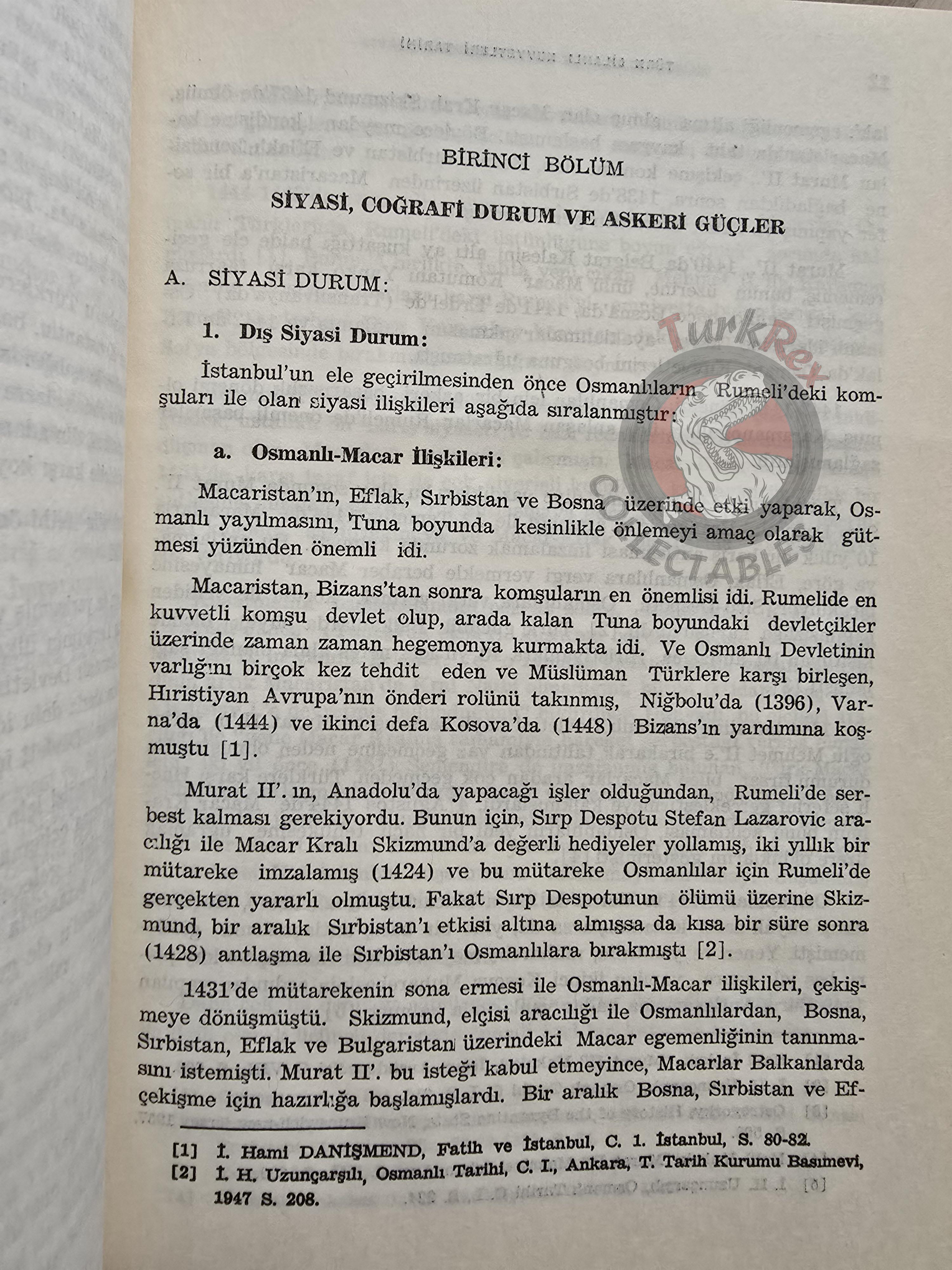 Conquest of Istanbul 1453 HC 1979 Turkish Book Military Ottoman Empire Maps