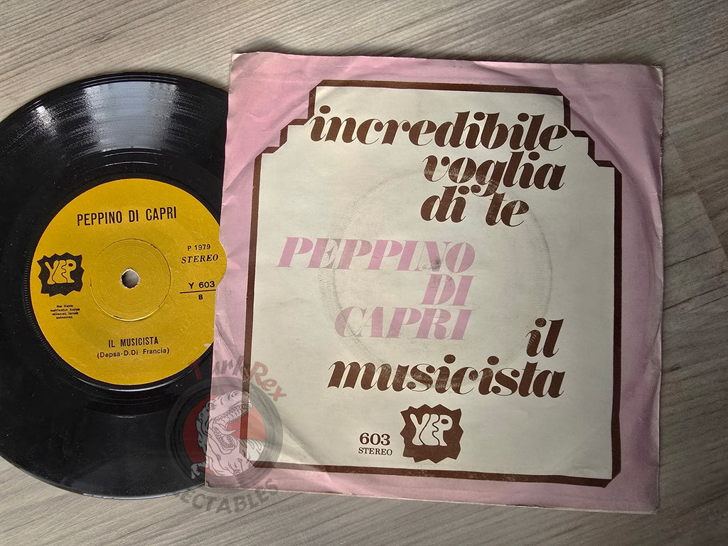 Peppino Di Capri – Incredibile Voglia Di Te 7" Turkish Pressing Vinyl Turkey Edition