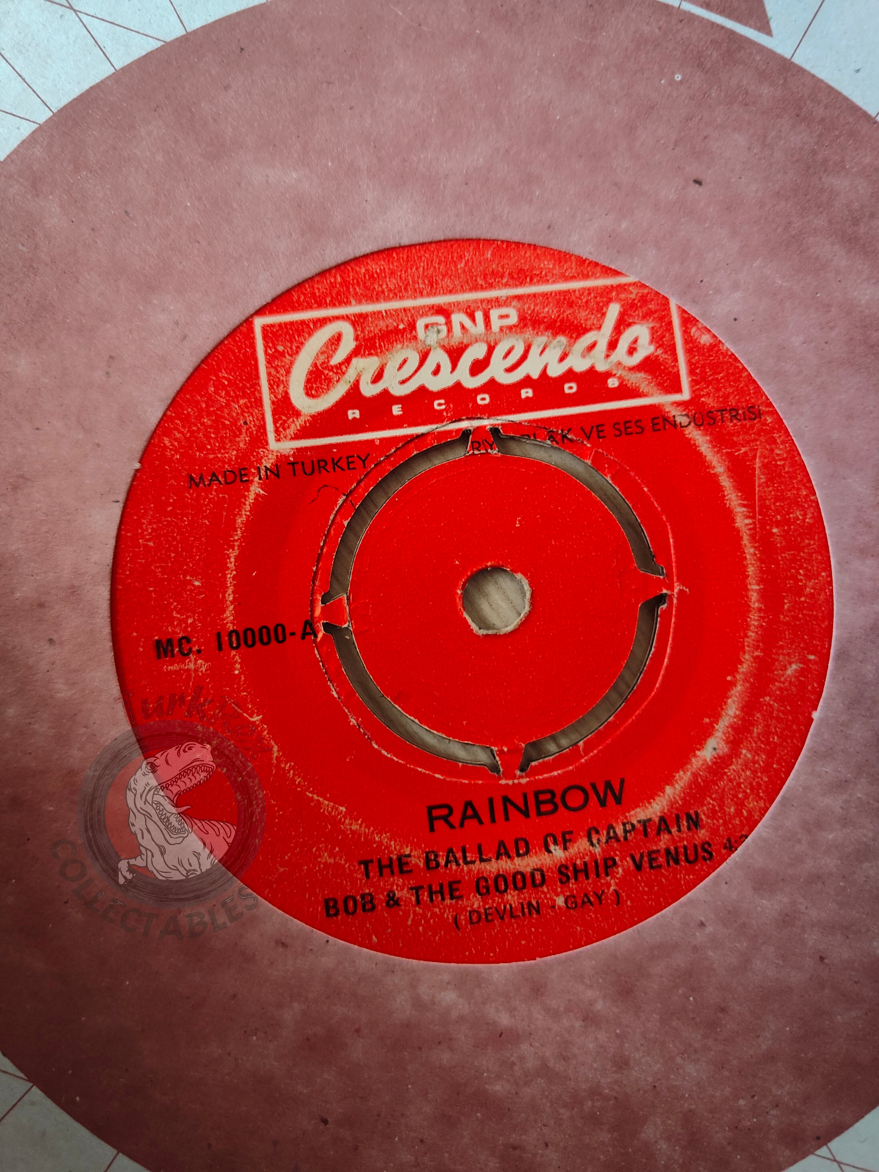 Rainbow  – The Ballad Of Captain 7" Turkish Pressing Vinyl Turkey Edition