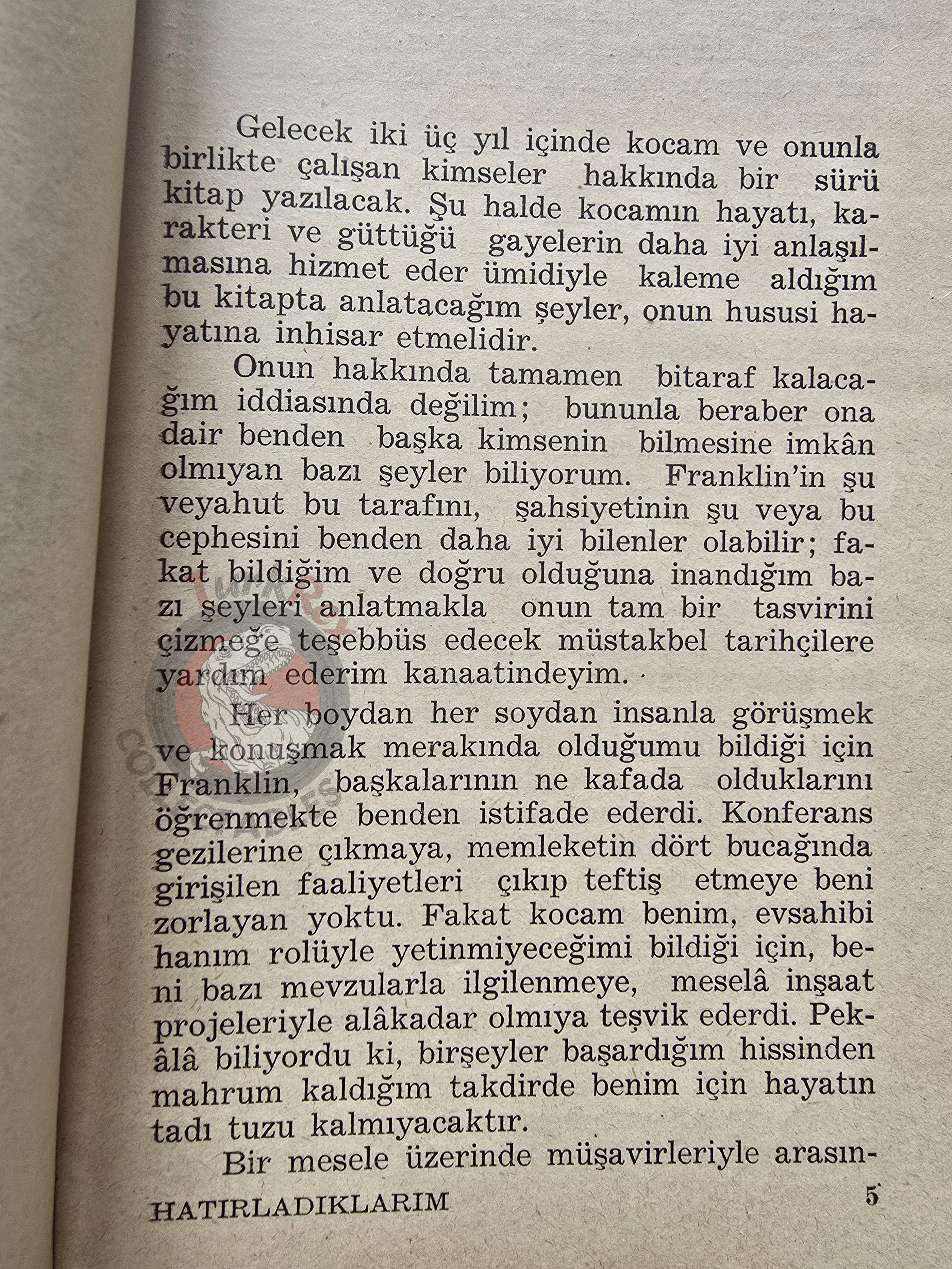 Eleanor Roosevelt – This I Remember 1953 1st Turkish Book Turkey