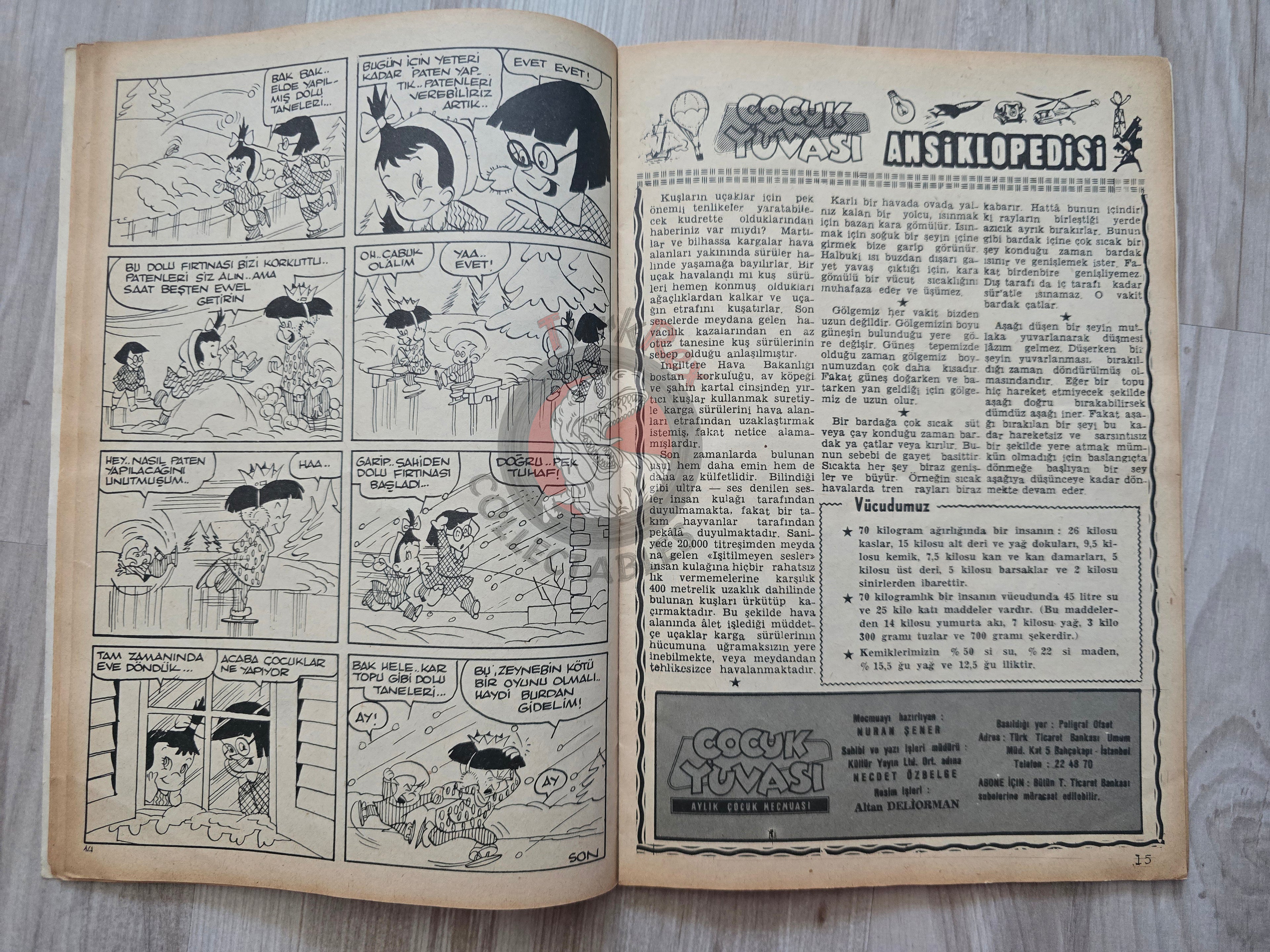 Çocuk Yuvası Magazine 1964 Little Audrey Chilly Willy Turkish Comic Turkey