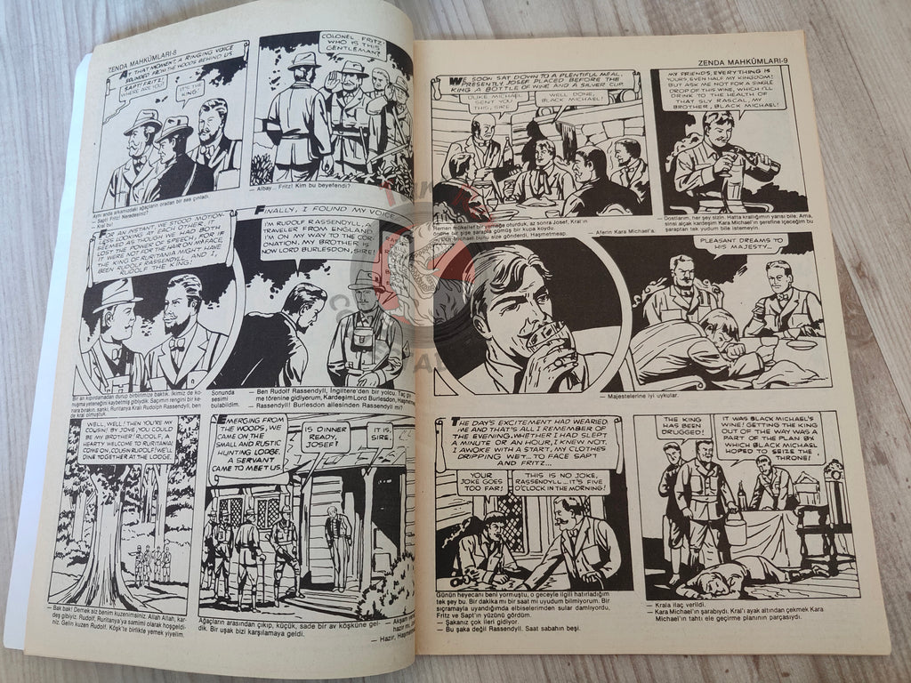 The Prisoner of Zenda  – Anthony Hope Turkish Comic Turkey Classics Illustrated