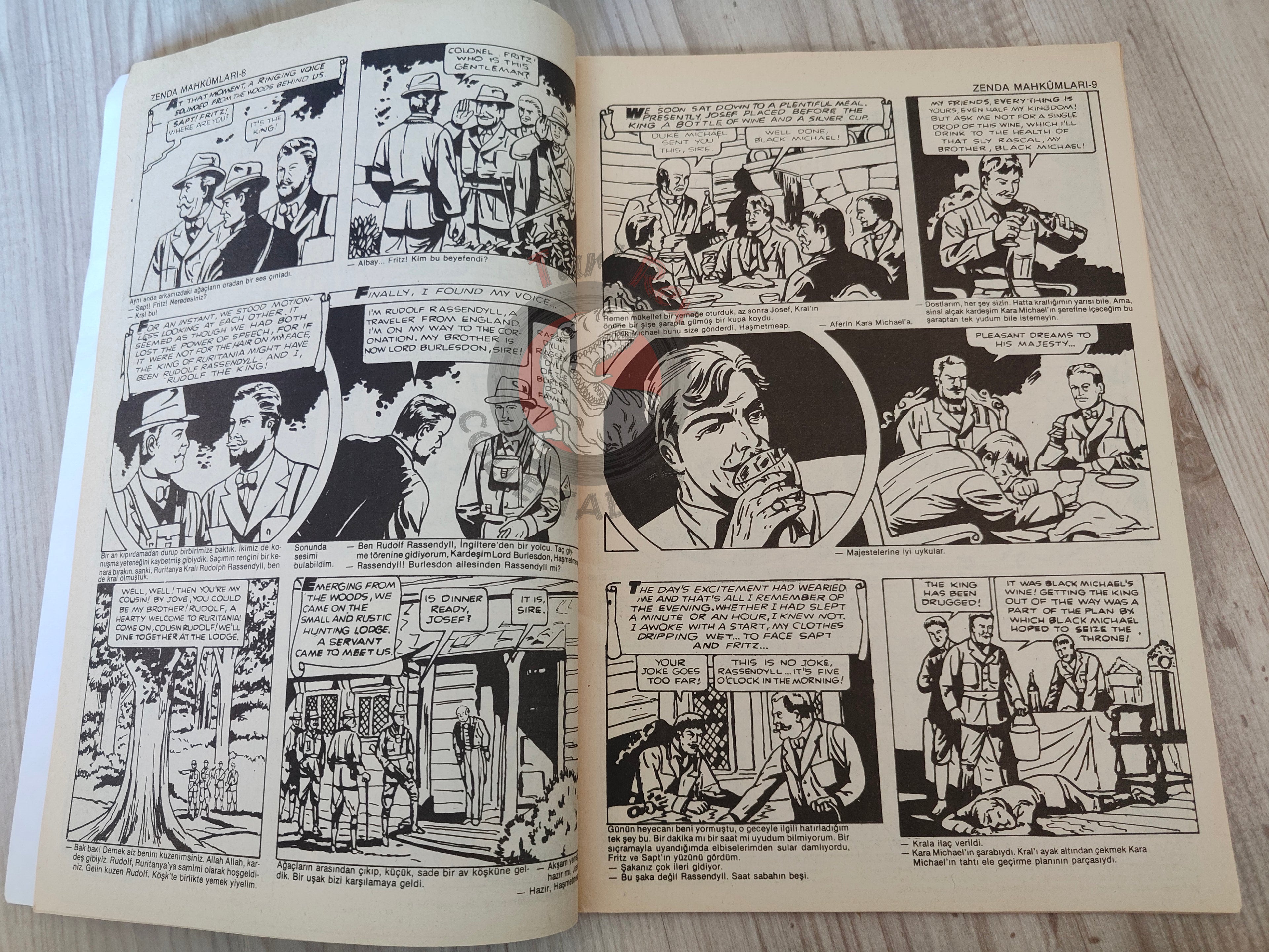 The Prisoner of Zenda  – Anthony Hope Turkish Comic Turkey Classics Illustrated