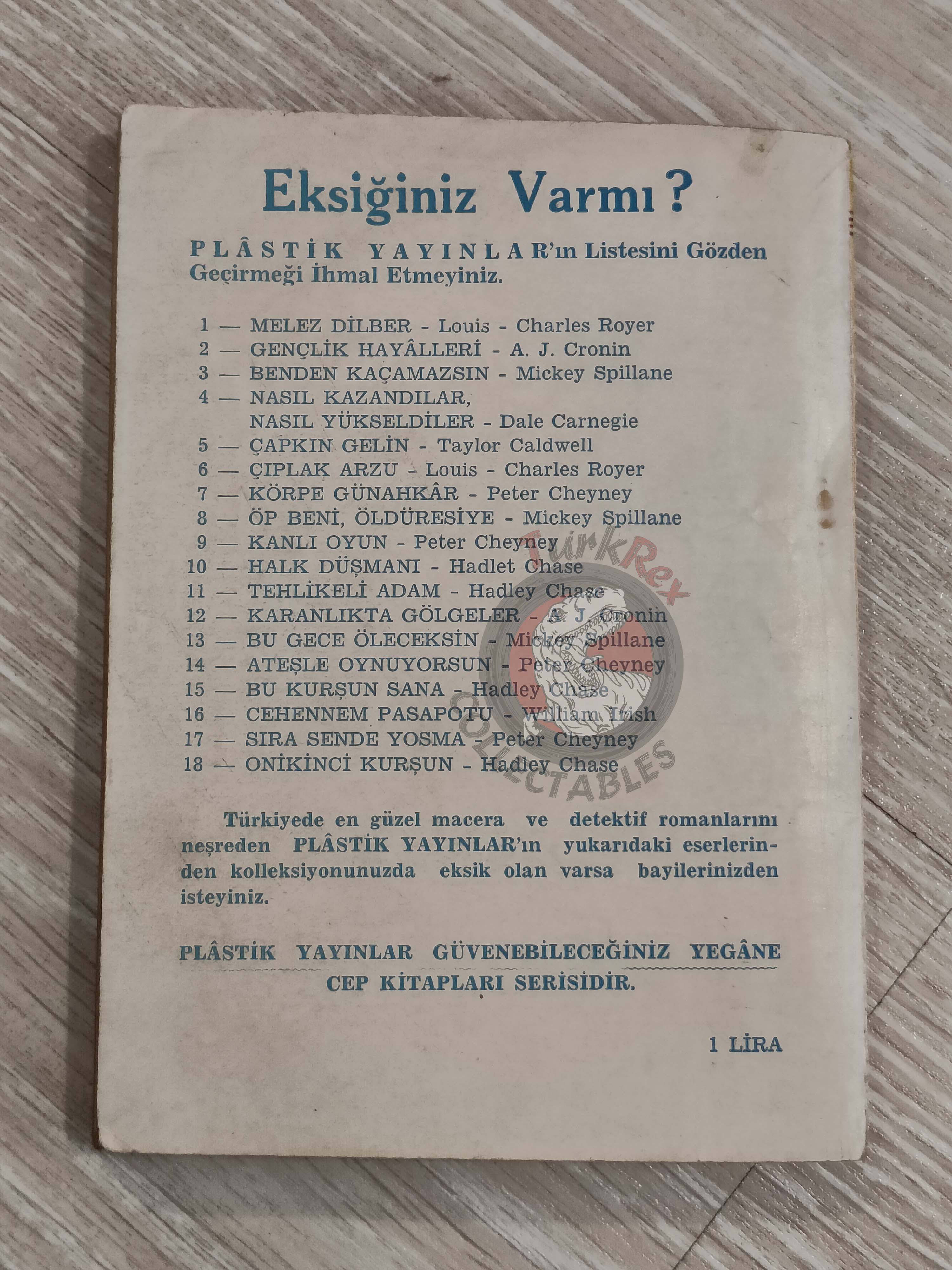 Brett Halliday – The Blonde Cried Murder 1955 Turkish Book Turkey Michael Shayne