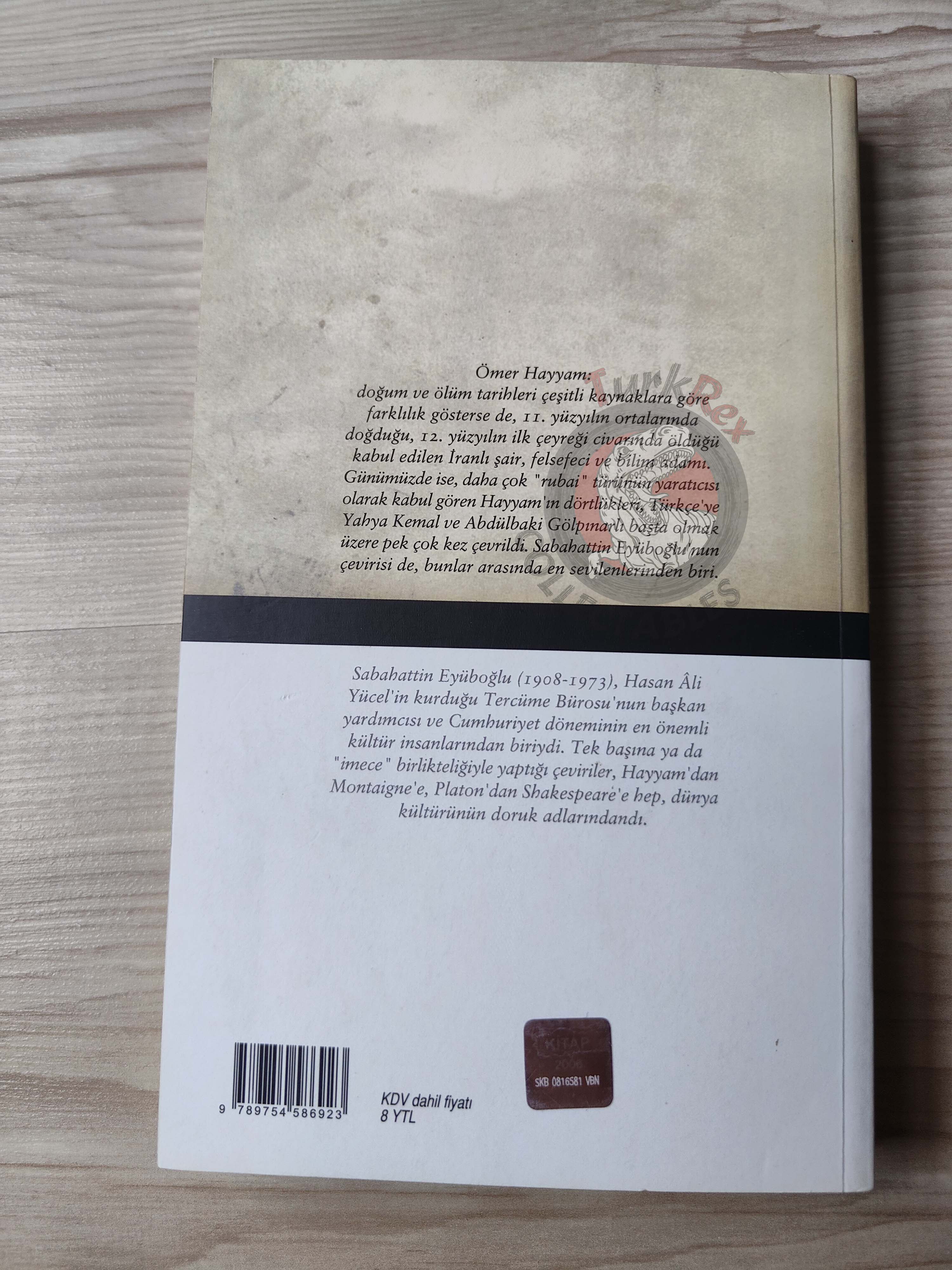Rubaiyat of Omar Khayyam 2007 Turkish Book Turkey