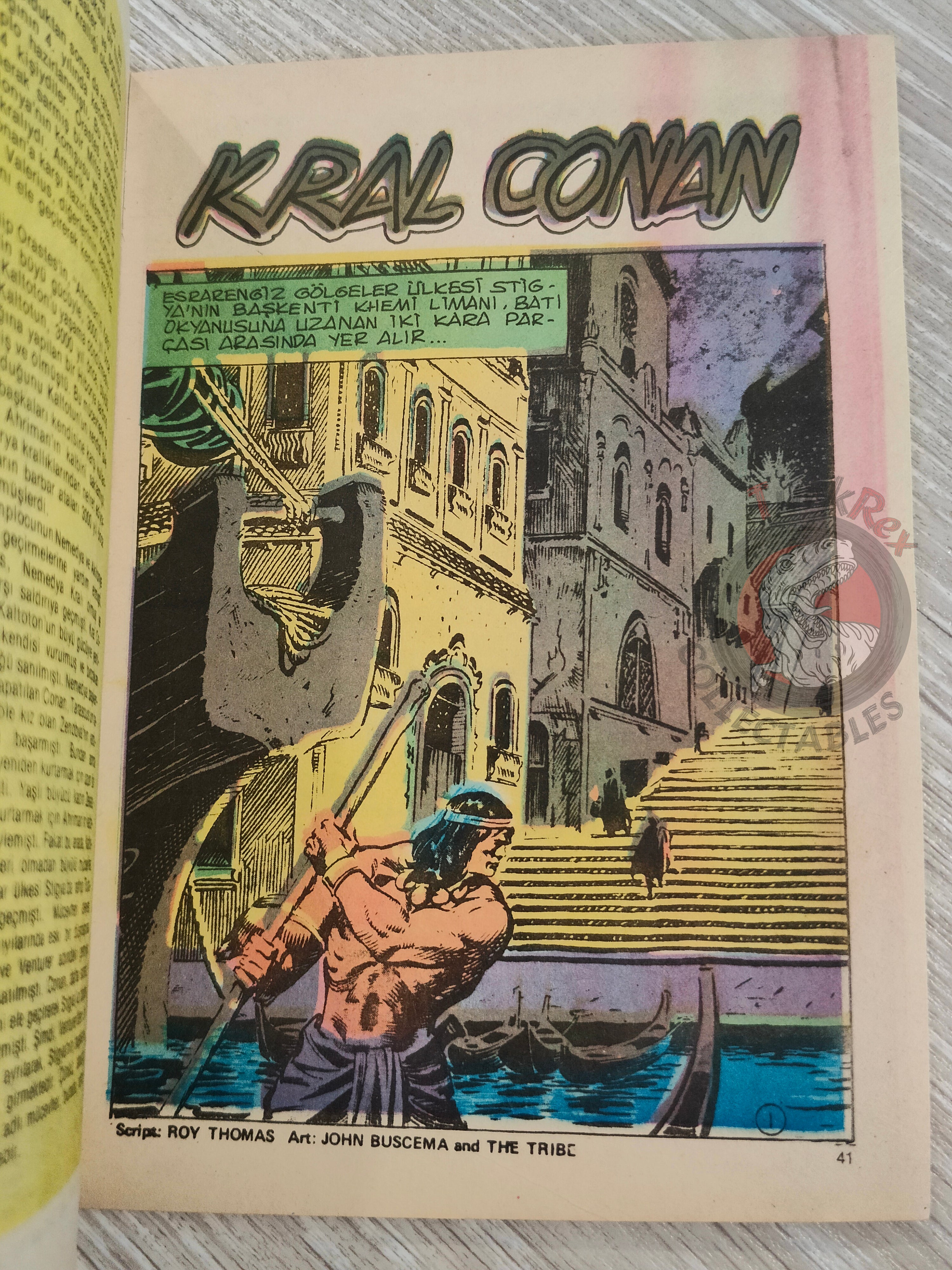 Conan Renkli #1 Turkish Comic Turkey CTB #114 The Savage Sword of Conan #1