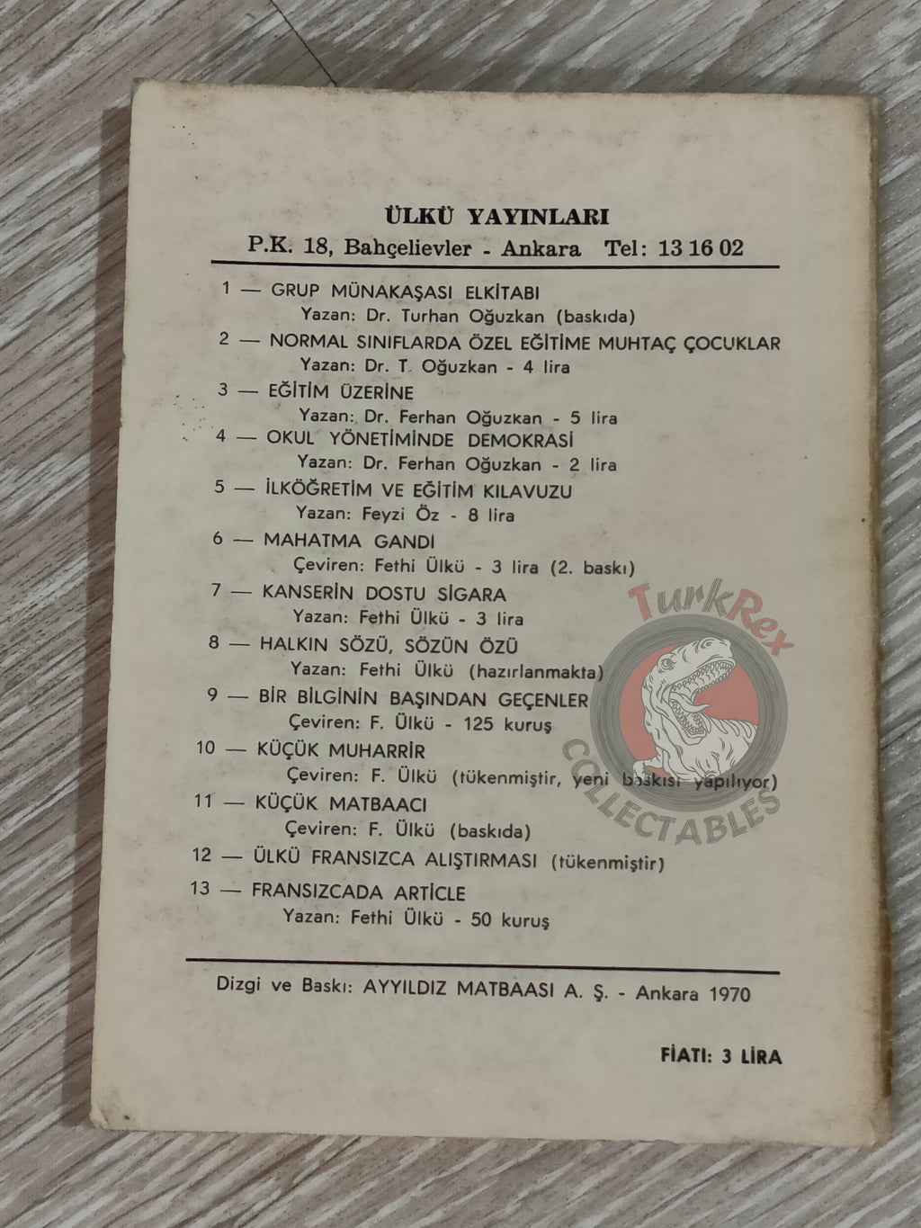 Camille Drevet – Mahatma Gandi 1970 Turkish Bio Book Turkey