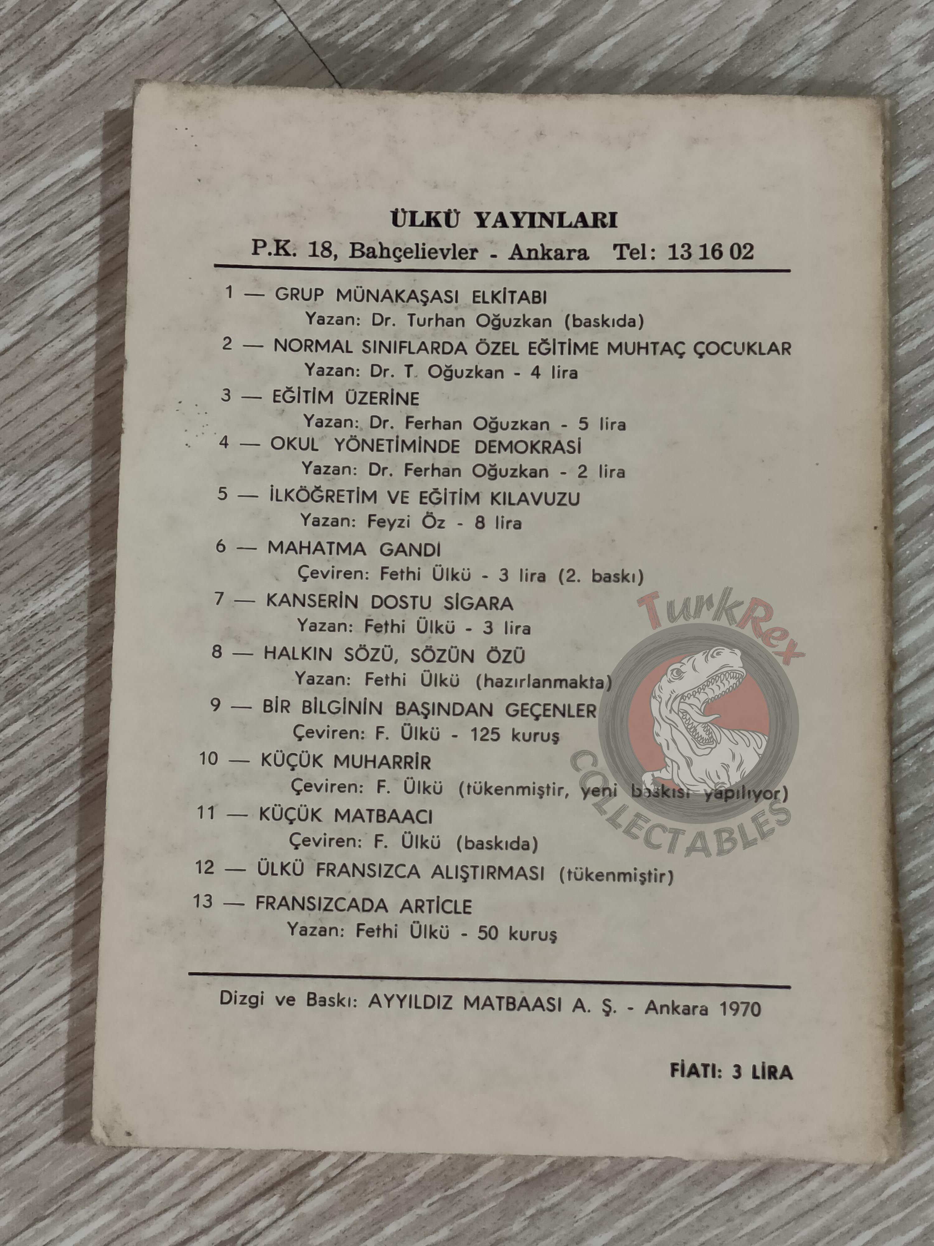 Camille Drevet – Mahatma Gandi 1970 Turkish Bio Book Turkey