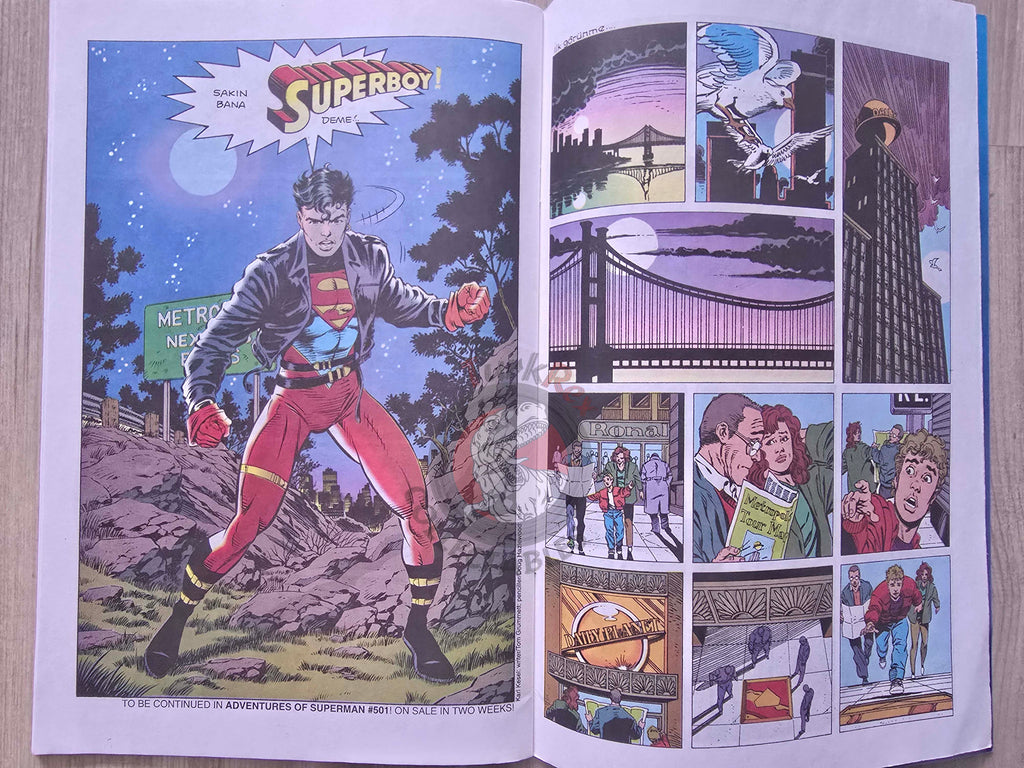 Superman #9 1997 Turkish Comic Turkey The Adventures of Superman #500 Superboy