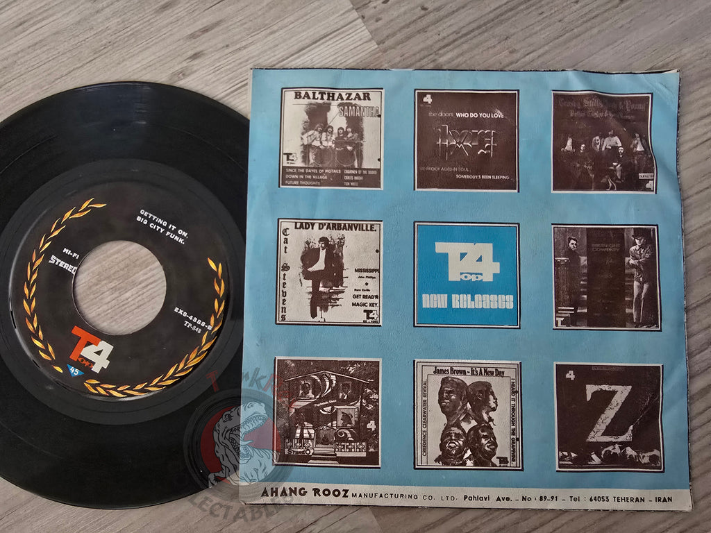 Dennis Coffey And The Detroit Guitar Band – Evolution 7" Iran Pressing Vinyl Iranian Edition