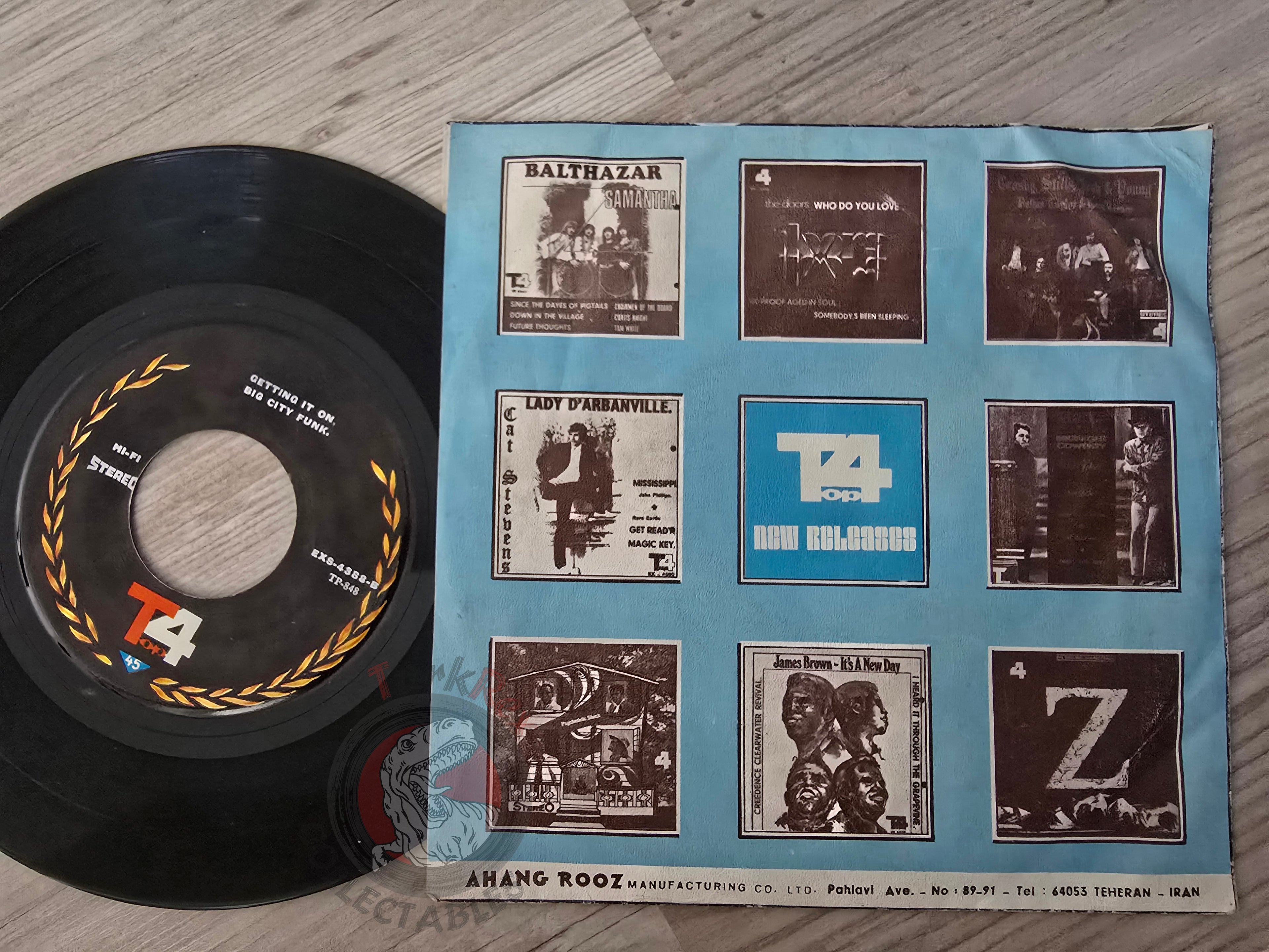 Dennis Coffey And The Detroit Guitar Band – Evolution 7" Iran Pressing Vinyl Iranian Edition