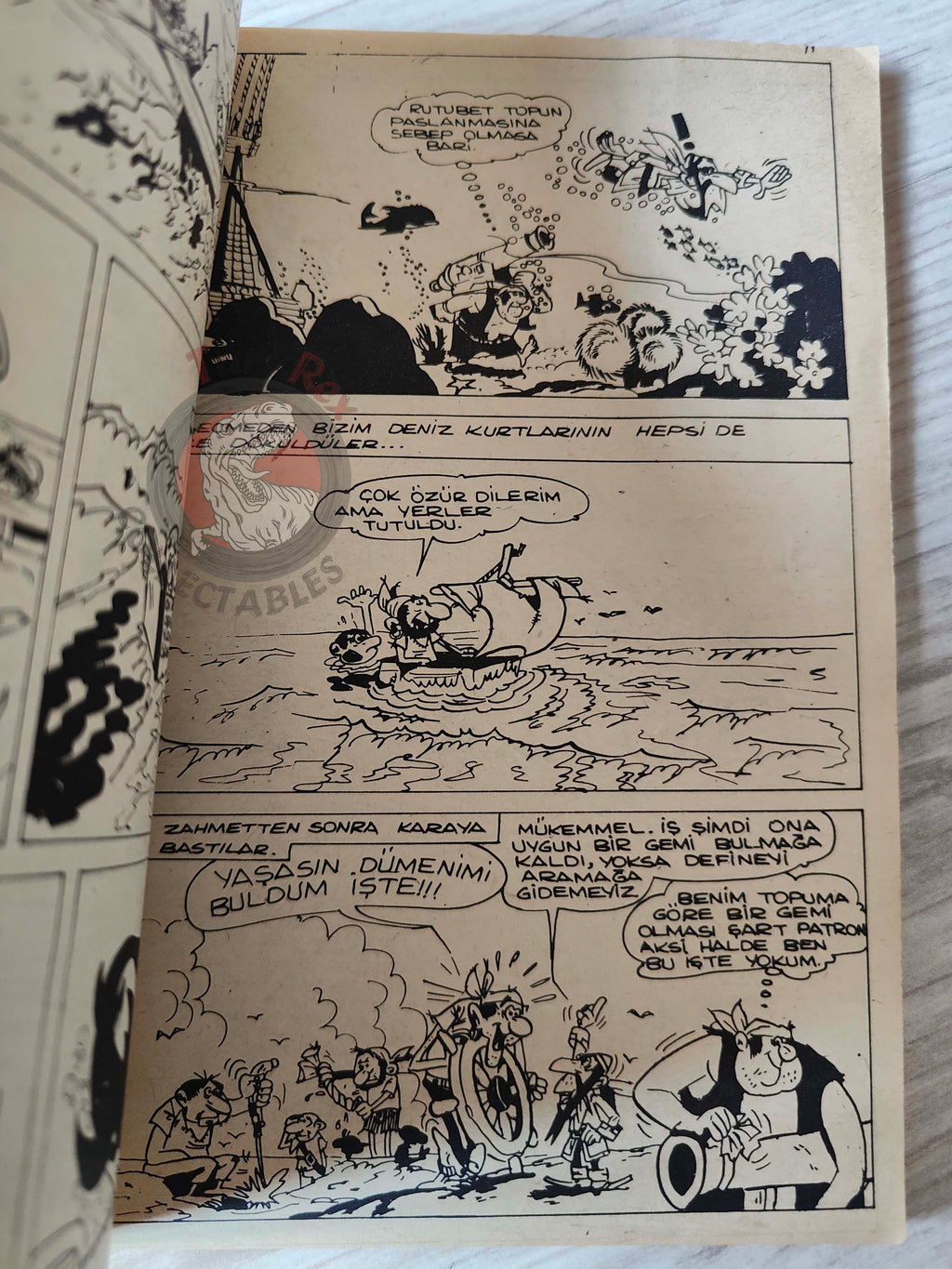 Le Vieux Nick et Barbe-Noire - L'île de la main ouverte 1970 Turkish Comic Turkey