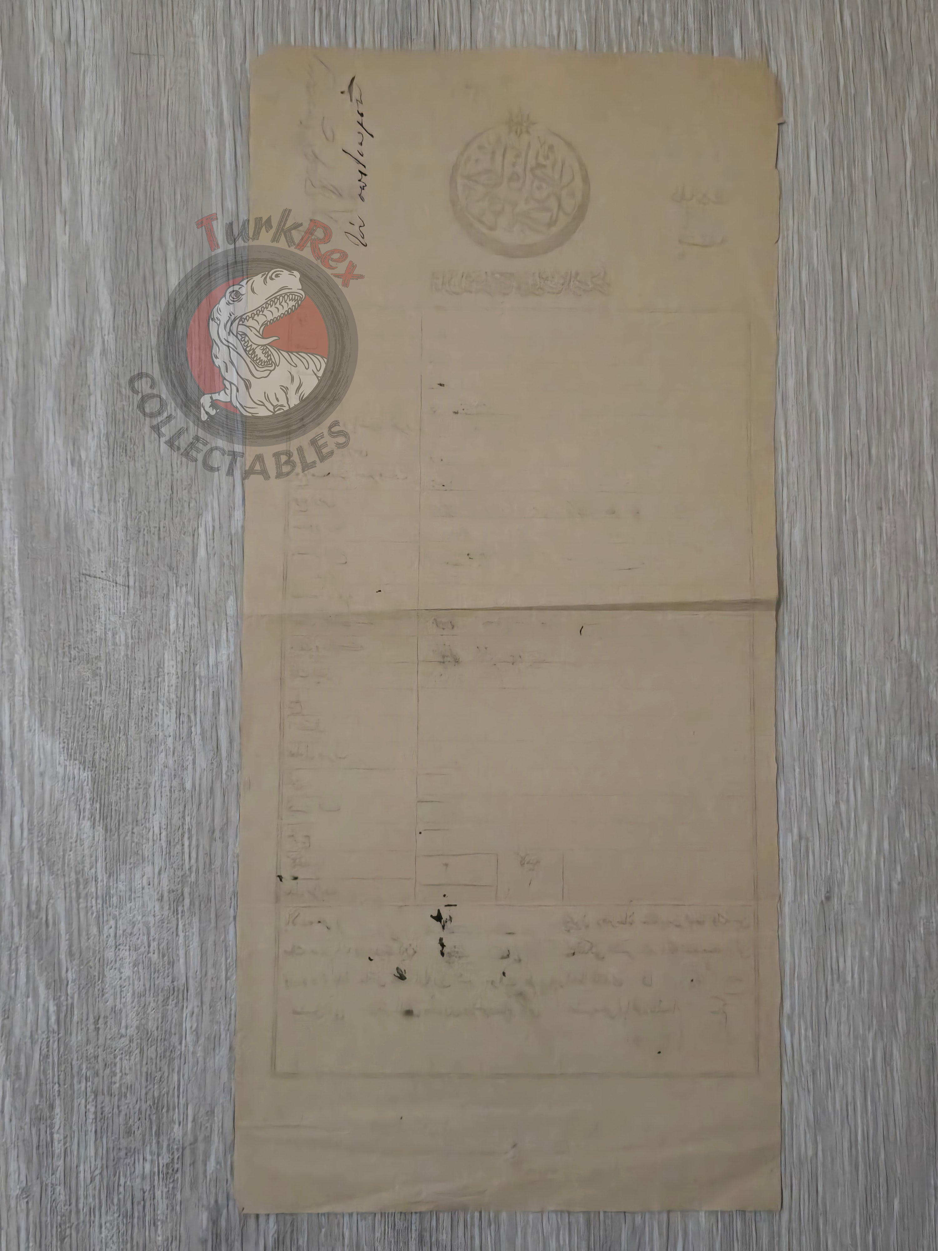 Ottoman 1875 Property Deed House in Izmir Çeşme Greek Rum Greece Title Deed