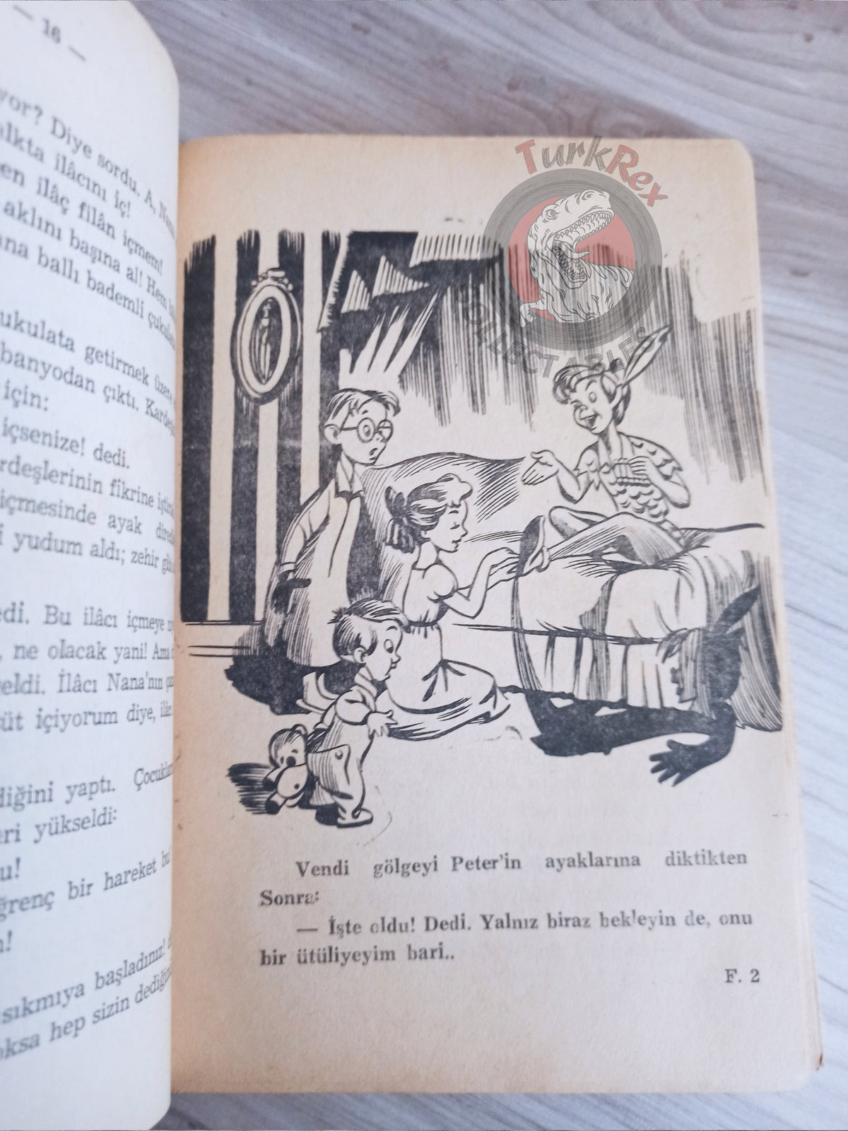 J. M. Barrie – Peter Pan 1960s Turkish Book Turkey Illustrated