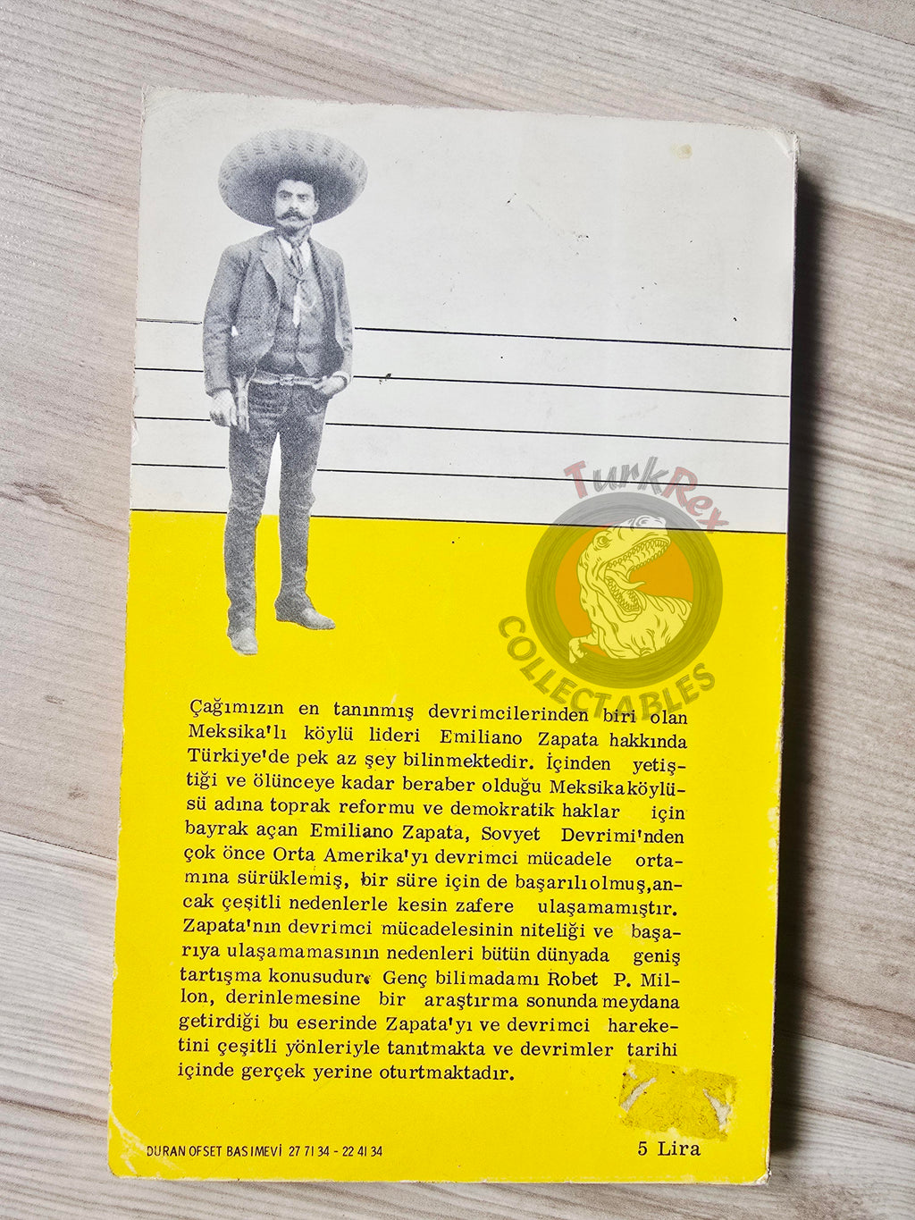 Robert P. Millon – Zapata: The Ideology of a Peasant Revolutionary 1969 1st Turkish Book Turkey