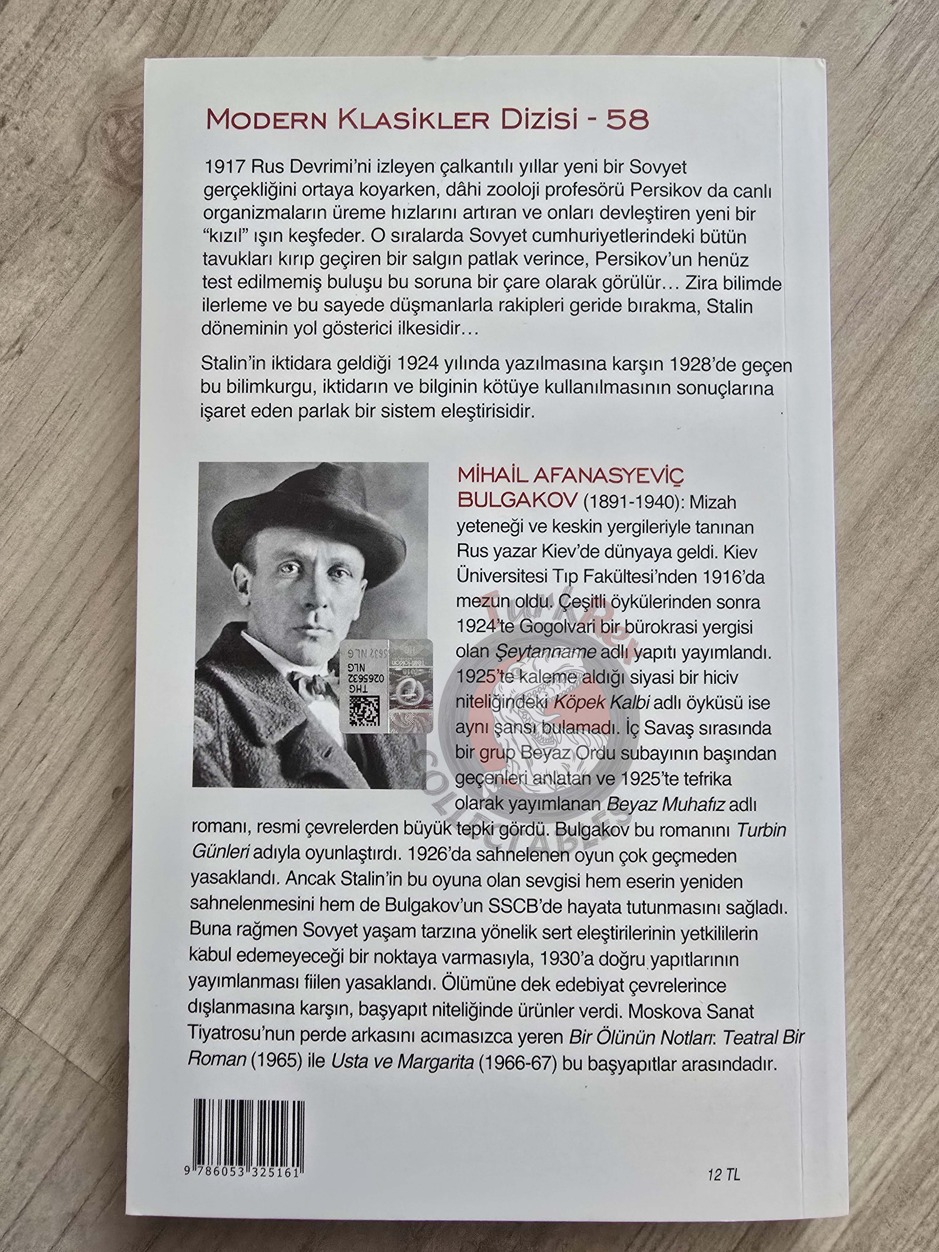 Mikhail Bulgakov – The Fatal Eggs 2019 Turkish Book Turkey