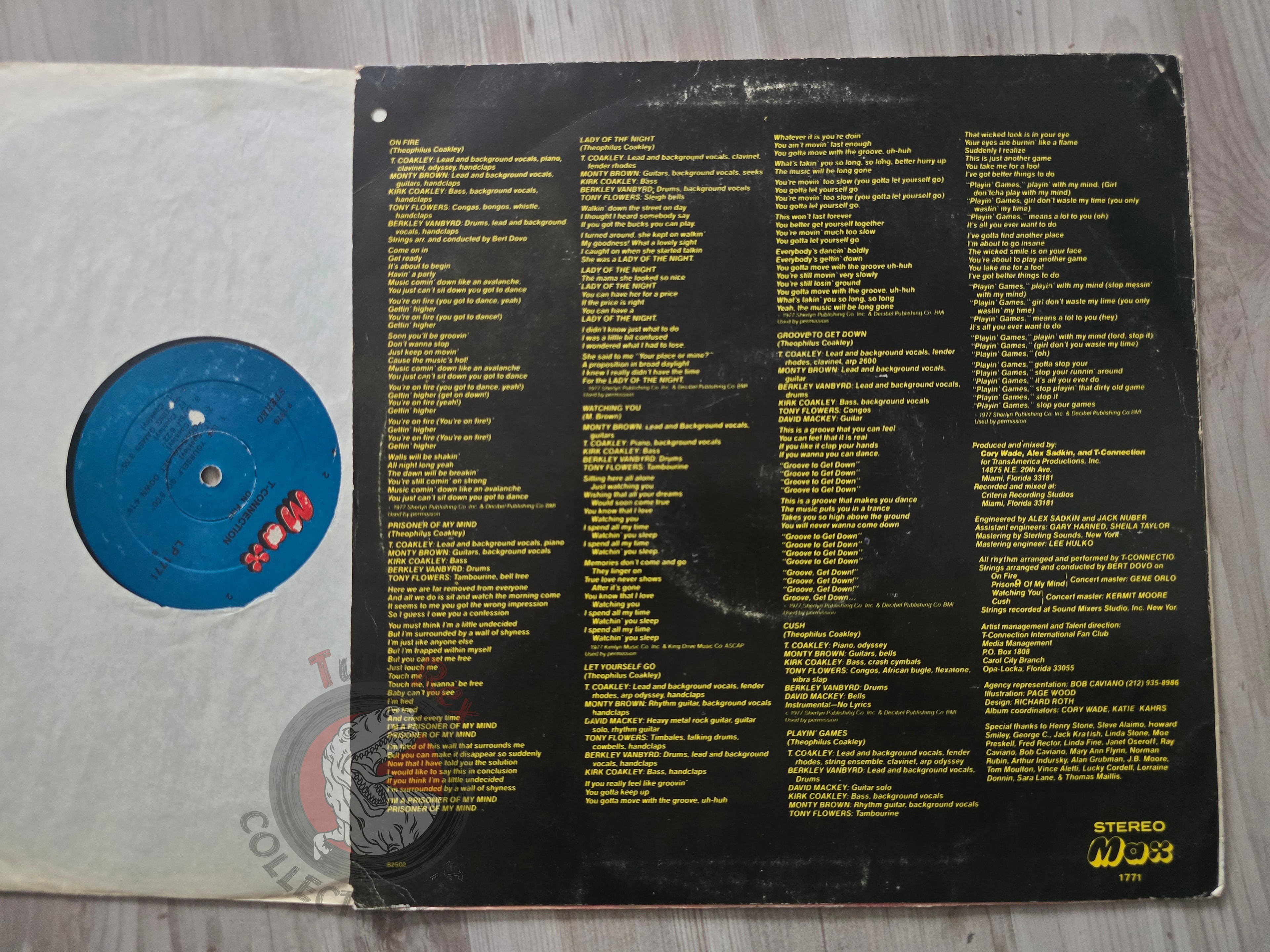 T-Connection – On Fire Turkish Pressing Vinyl Turkey Edition